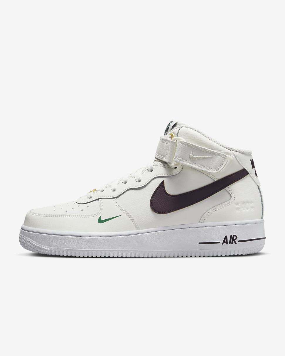 Nike Air Force 1 Mid '07 LV8 Sail/Malachite/White/Brown Basalt | Mens Nike Lifestyle