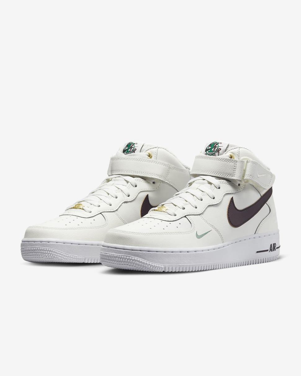 Nike Air Force 1 Mid '07 LV8 Sail/Malachite/White/Brown Basalt | Mens Nike Lifestyle