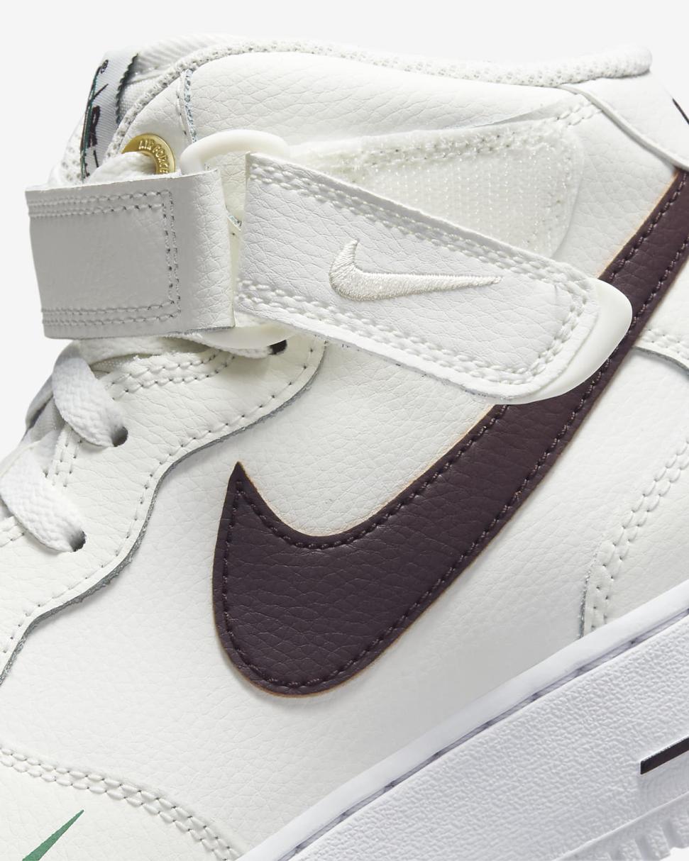 Nike Air Force 1 Mid '07 LV8 Sail/Malachite/White/Brown Basalt | Mens Nike Lifestyle
