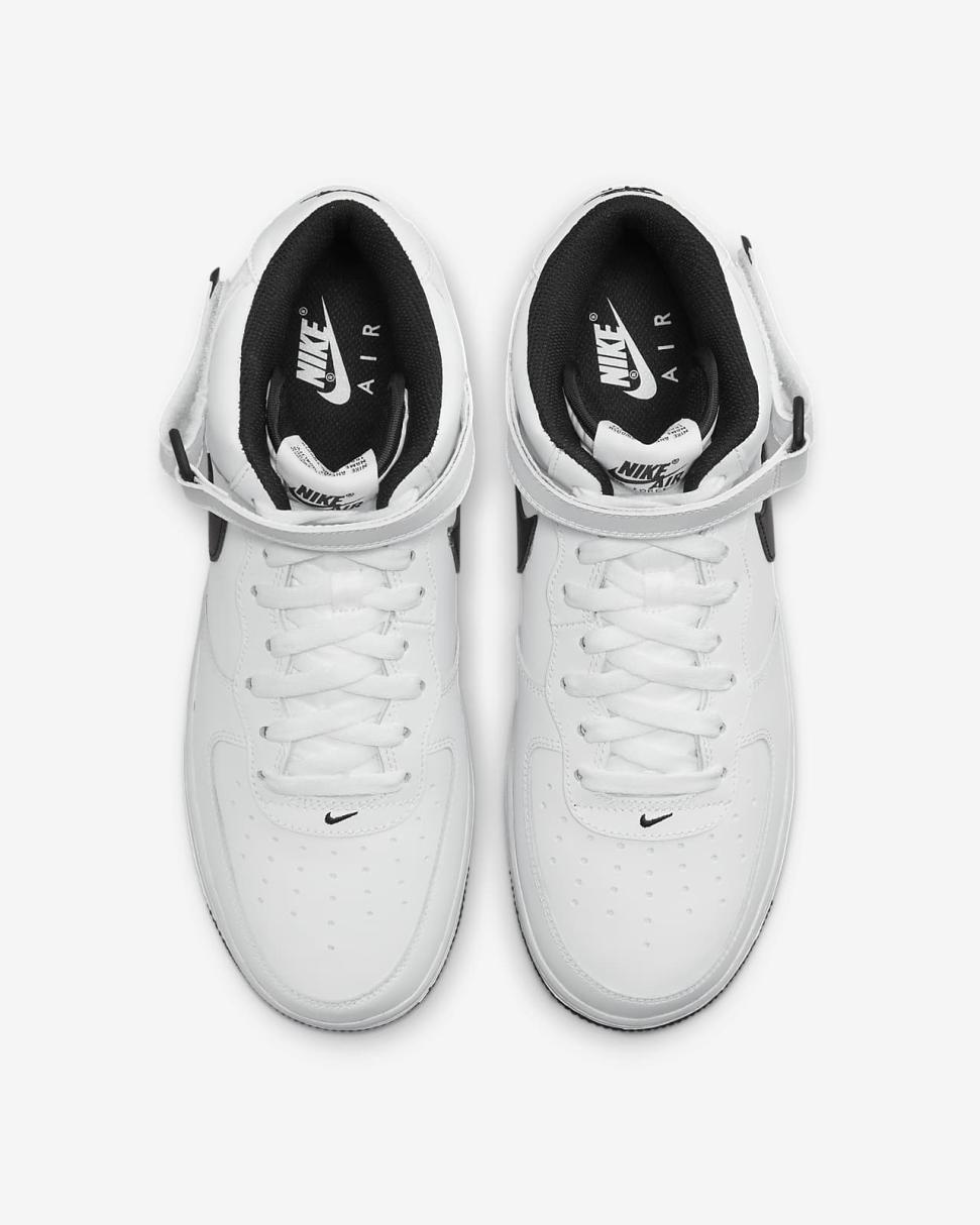 Nike Air Force 1 Mid '07 White/White/Black | Mens Nike Lifestyle