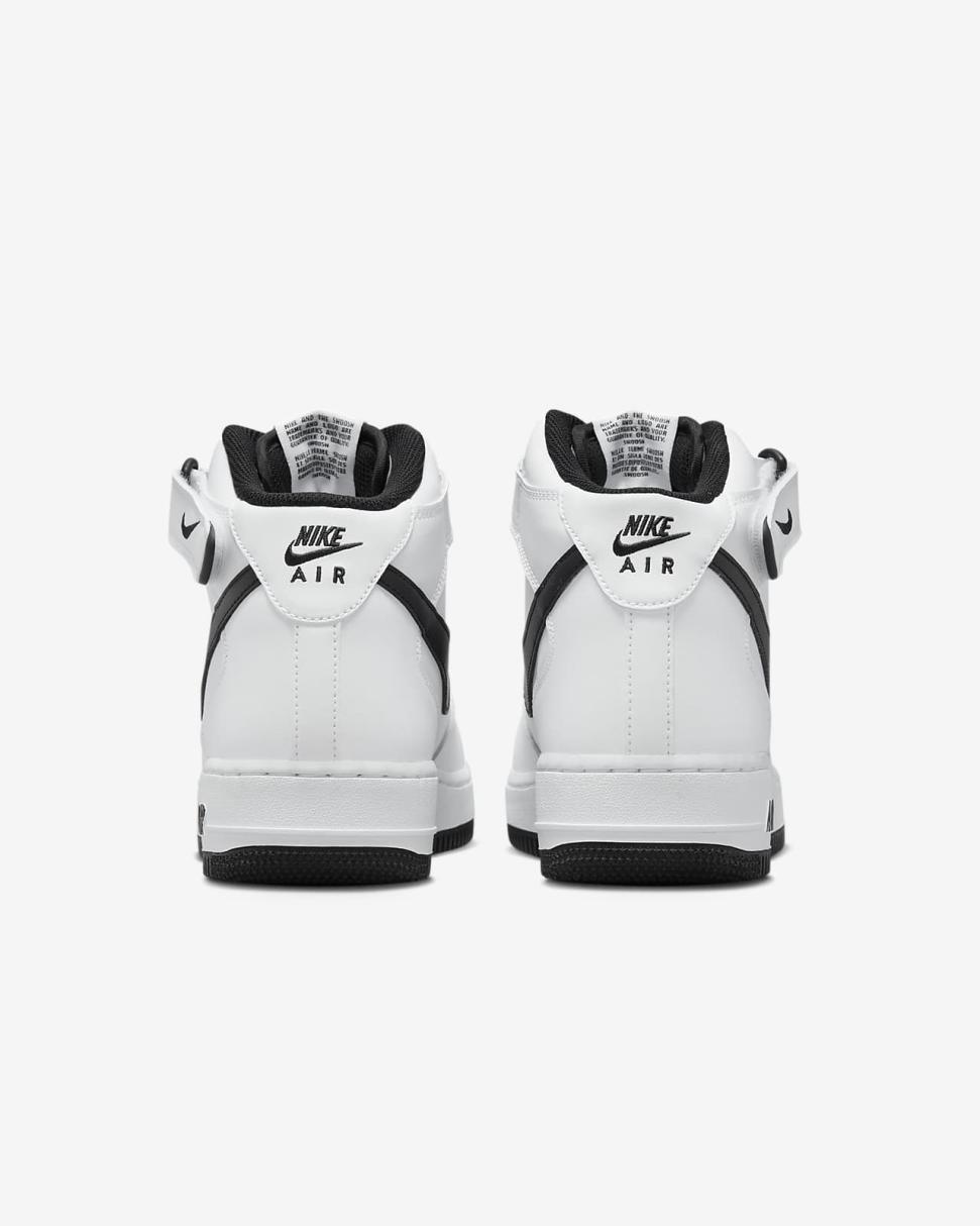 Nike Air Force 1 Mid '07 White/White/Black | Mens Nike Lifestyle