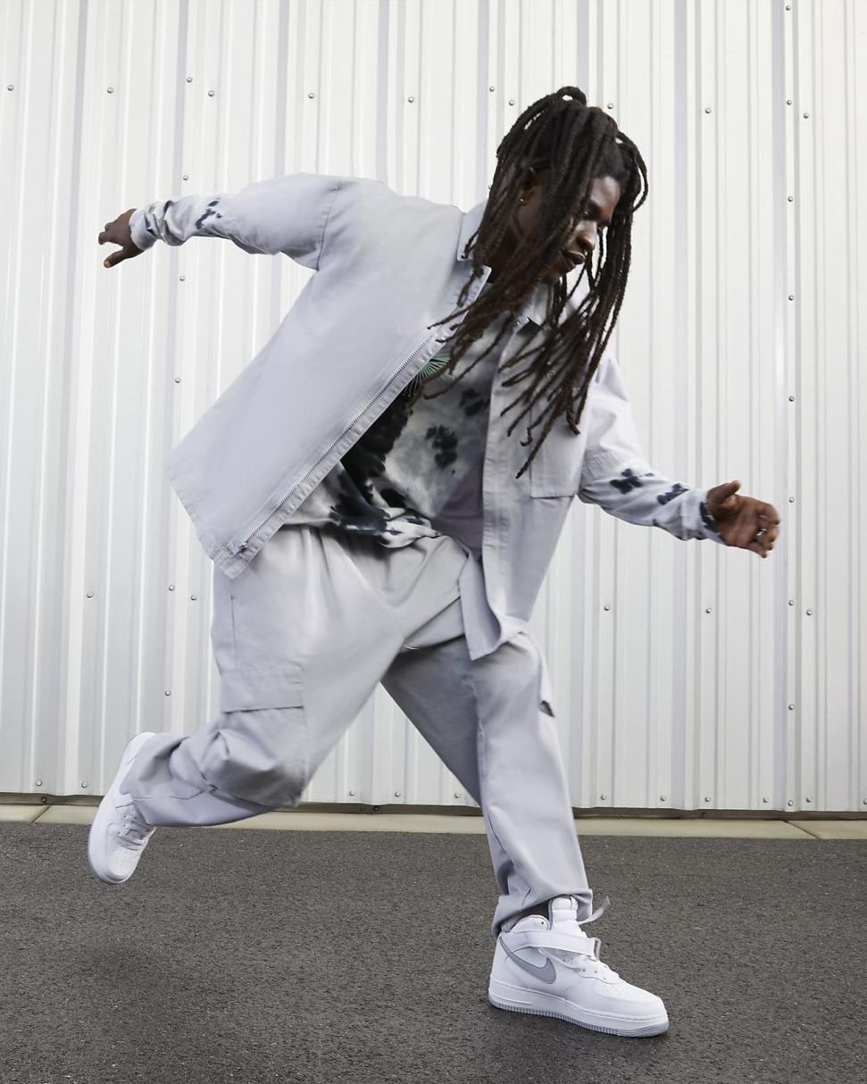 Nike Air Force 1 Mid '07 White/White/Wolf Grey | Mens Nike Lifestyle