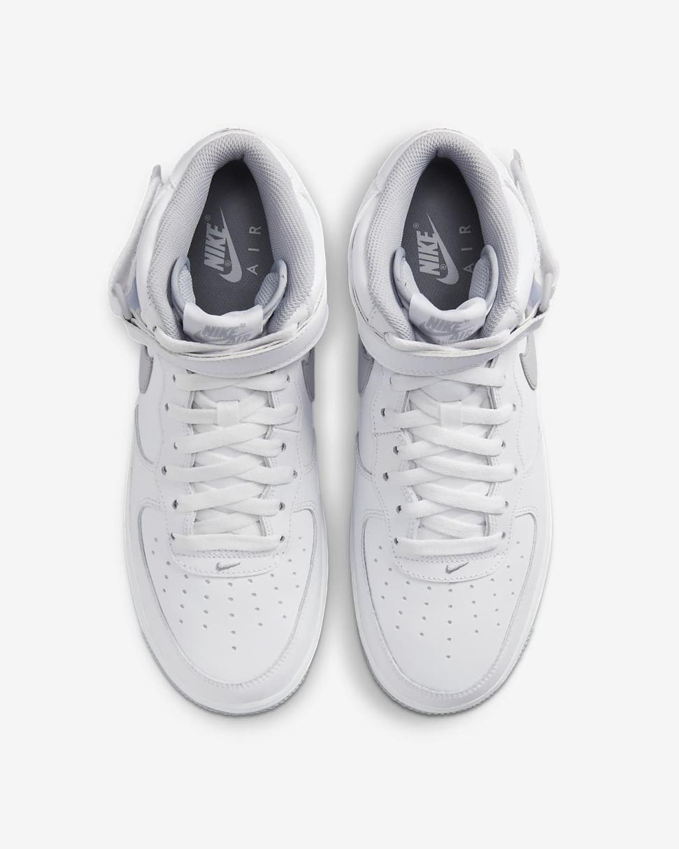 Nike Air Force 1 Mid '07 White/White/Wolf Grey | Mens Nike Lifestyle