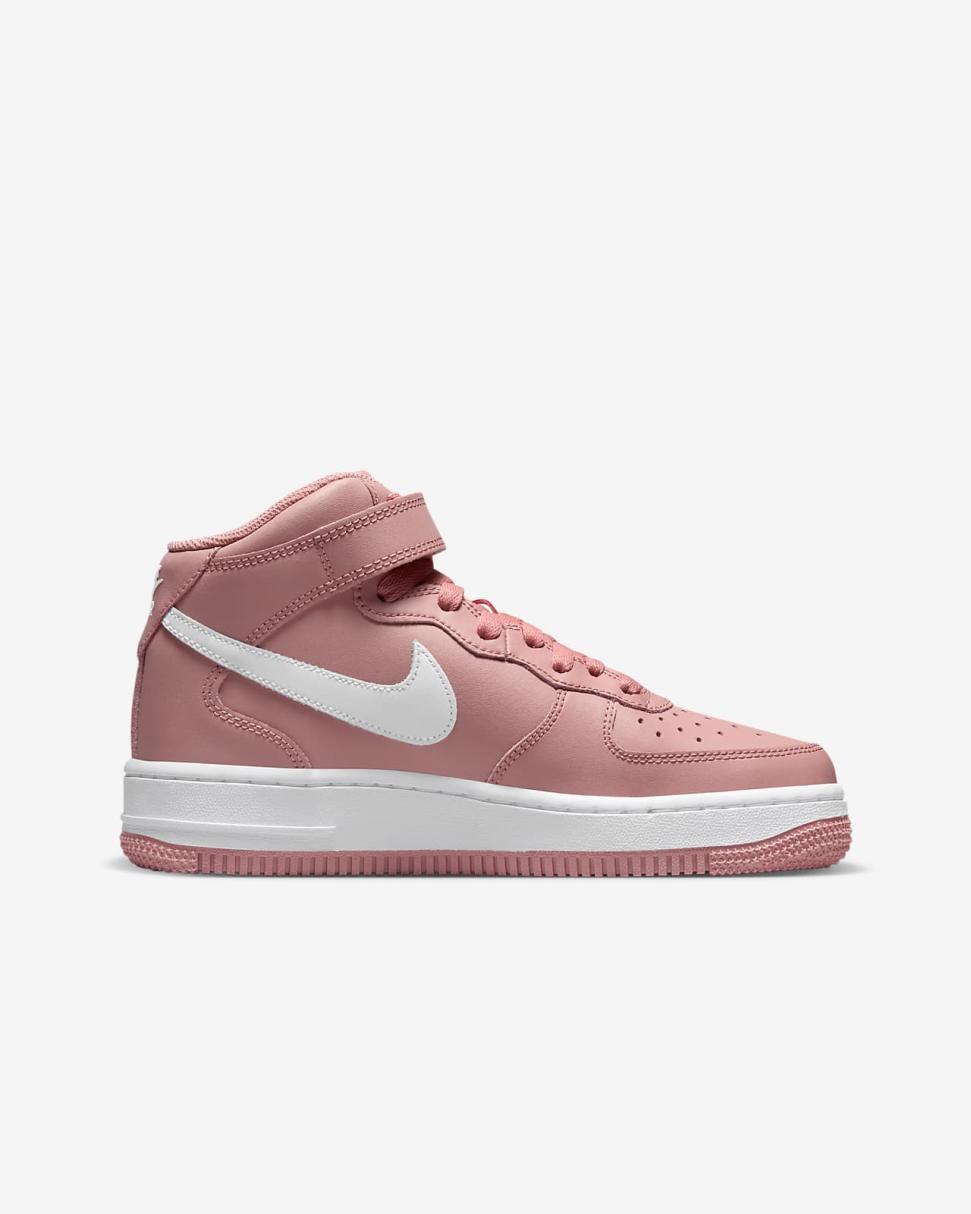Nike Air Force 1 Mid LE Red Stardust/White | Kids Nike Tween Collection