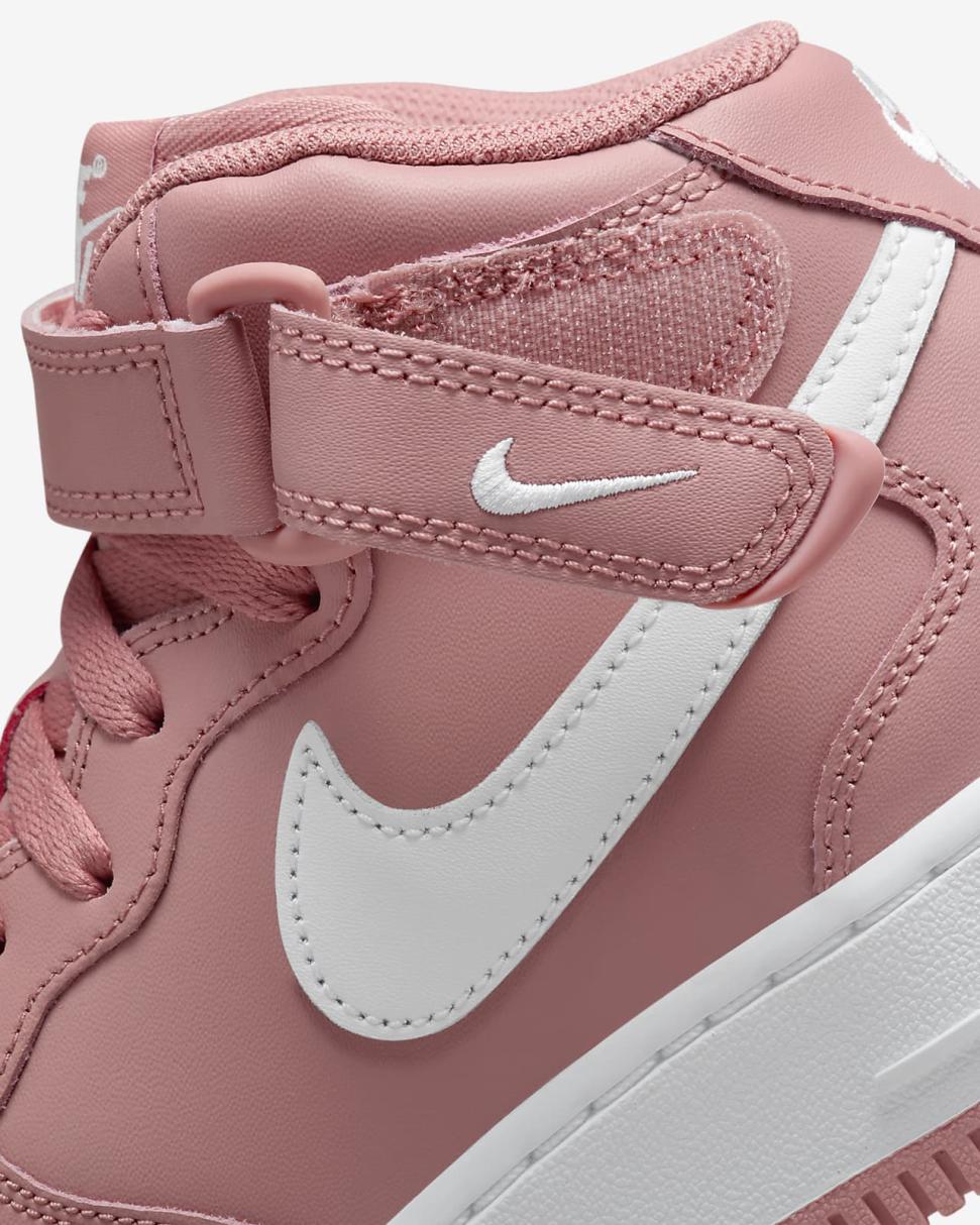 Nike Air Force 1 Mid LE Red Stardust/White | Kids Nike Tween Collection