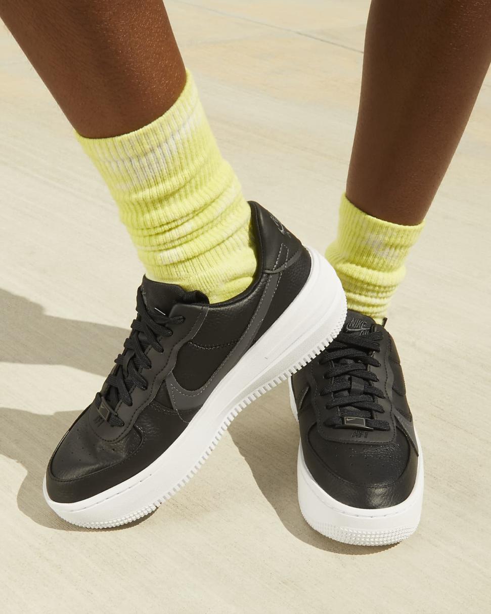 Nike Air Force 1 PLT.AF.ORM Black/White/Black/Anthracite | Womens Nike Lifestyle