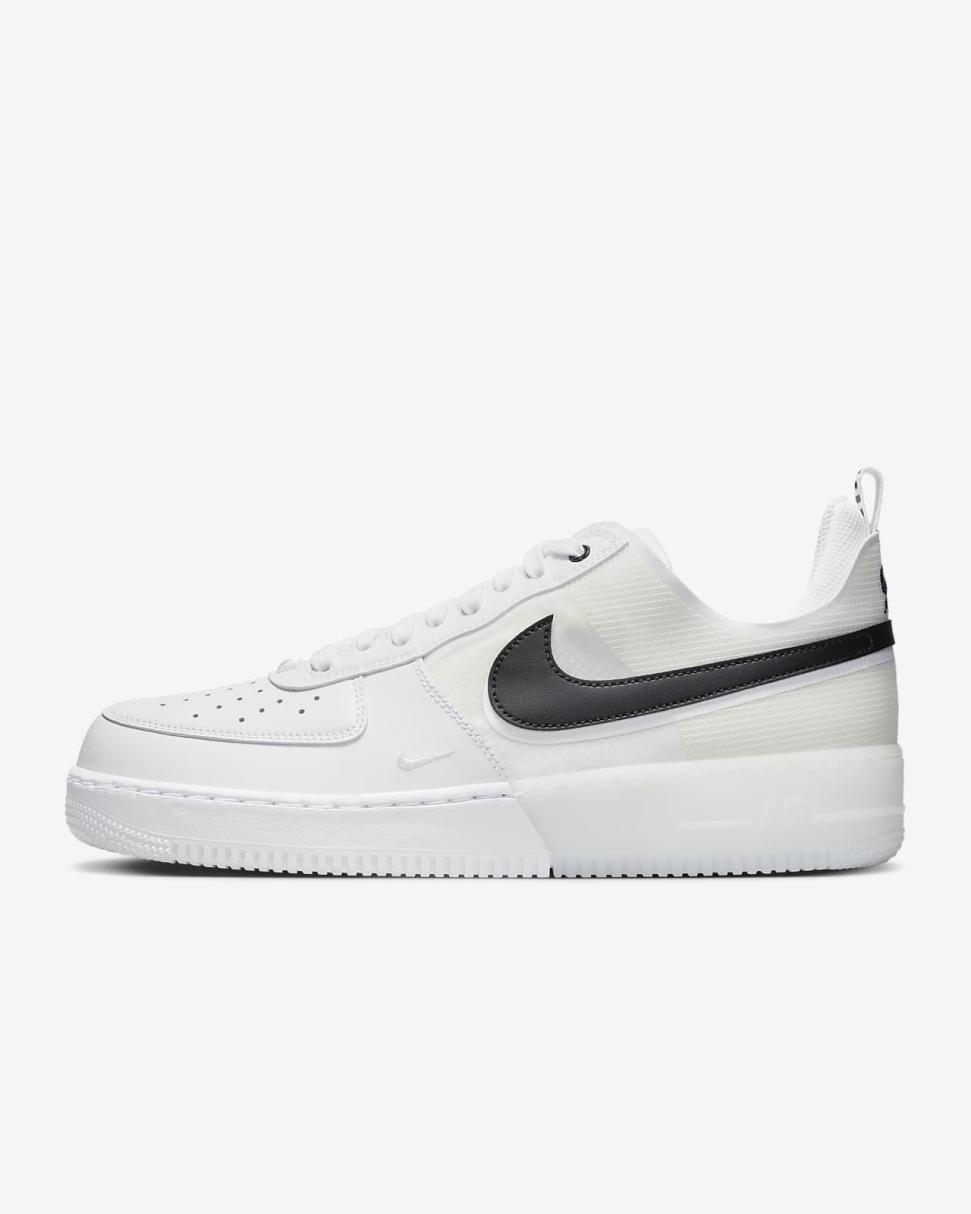 Nike Air Force 1 React White/Black | Mens Nike Lifestyle