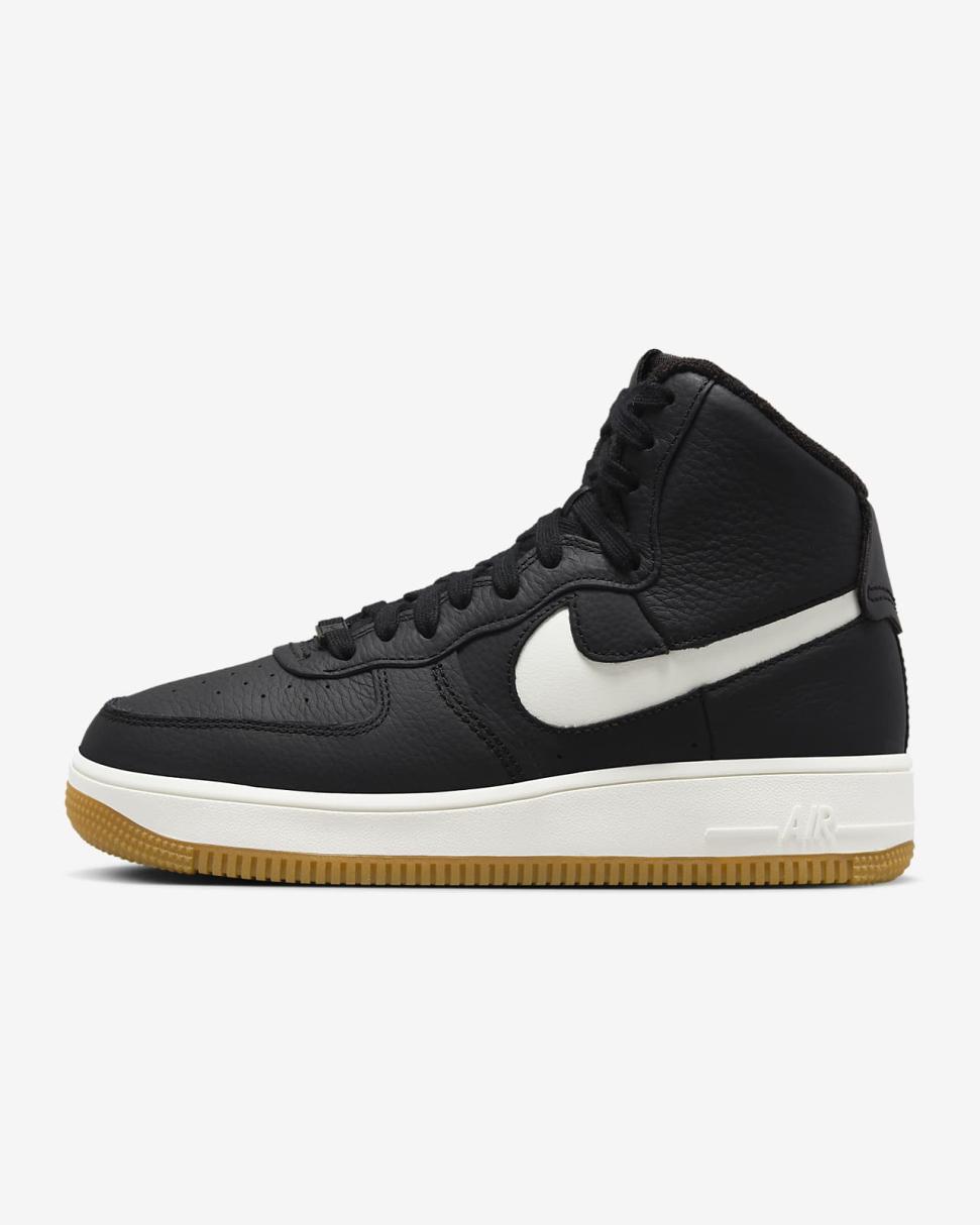 Nike Air Force 1 Sculpt Black/Gum Medium Brown/Sail | Womens Nike Lifestyle