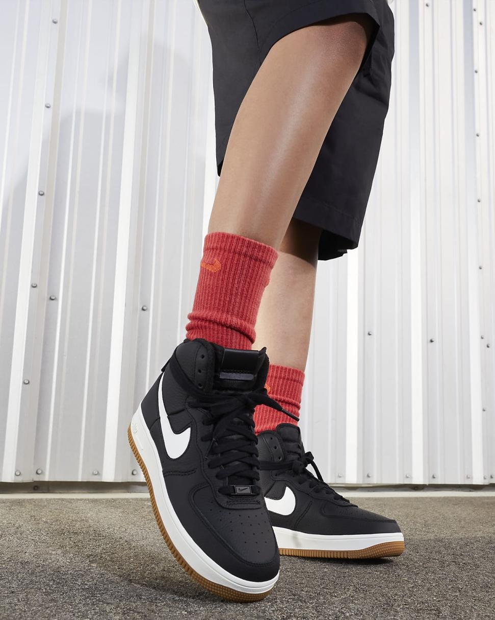 Nike Air Force 1 Sculpt Black/Gum Medium Brown/Sail | Womens Nike Lifestyle