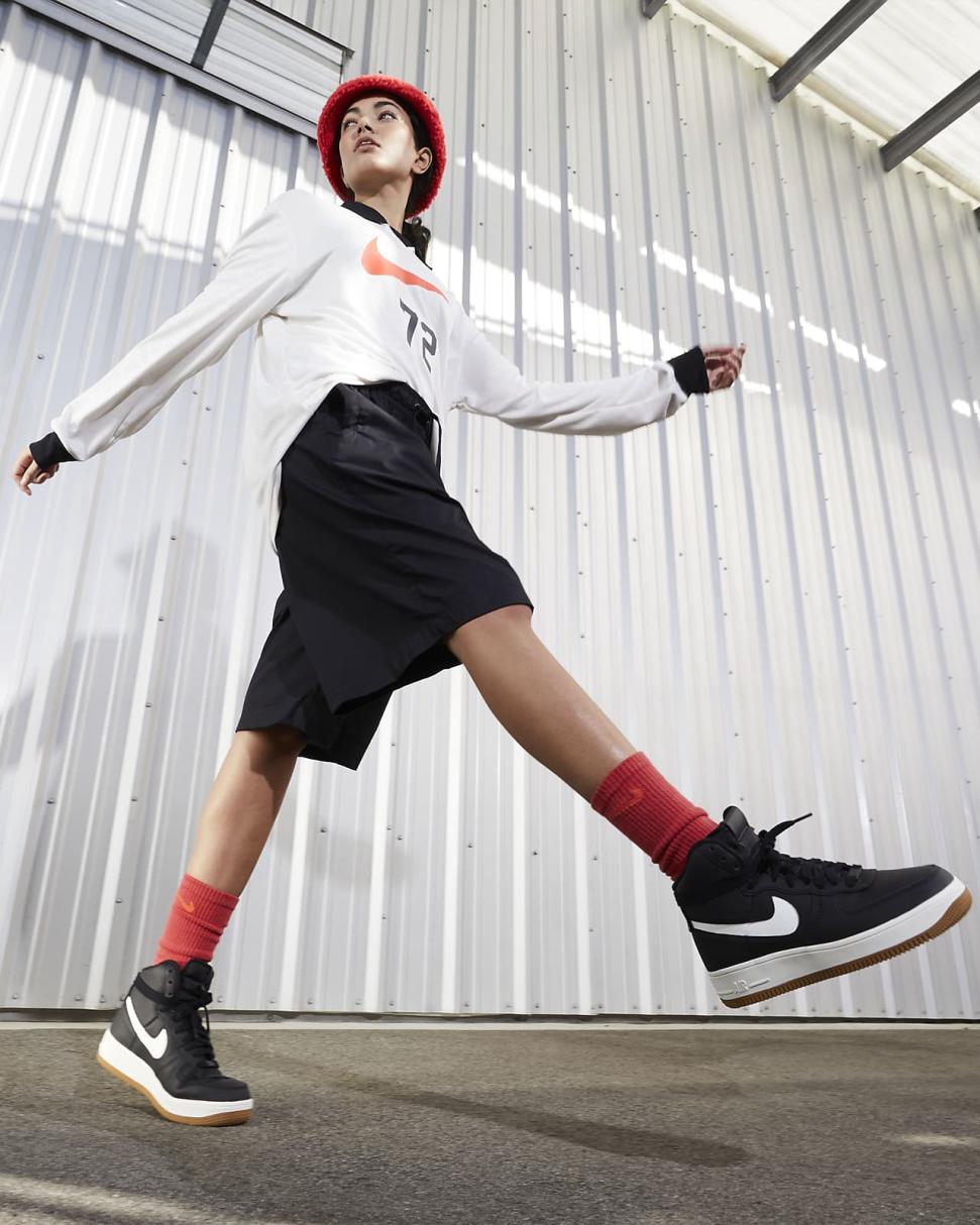 Nike Air Force 1 Sculpt Black/Gum Medium Brown/Sail | Womens Nike Lifestyle