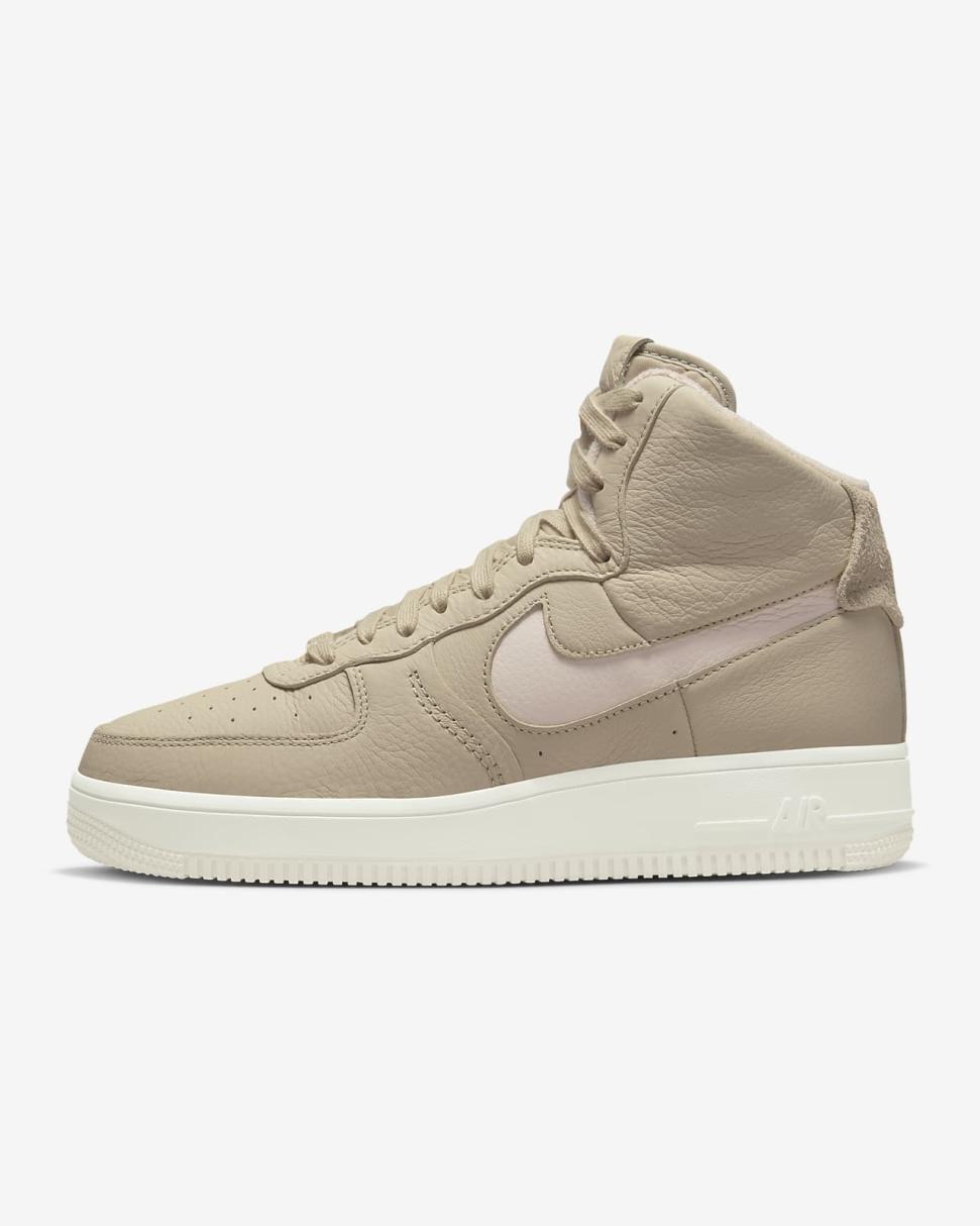 Nike Air Force 1 Sculpt Sanddrift/Summit White/Light Soft Pink | Womens Nike Lifestyle