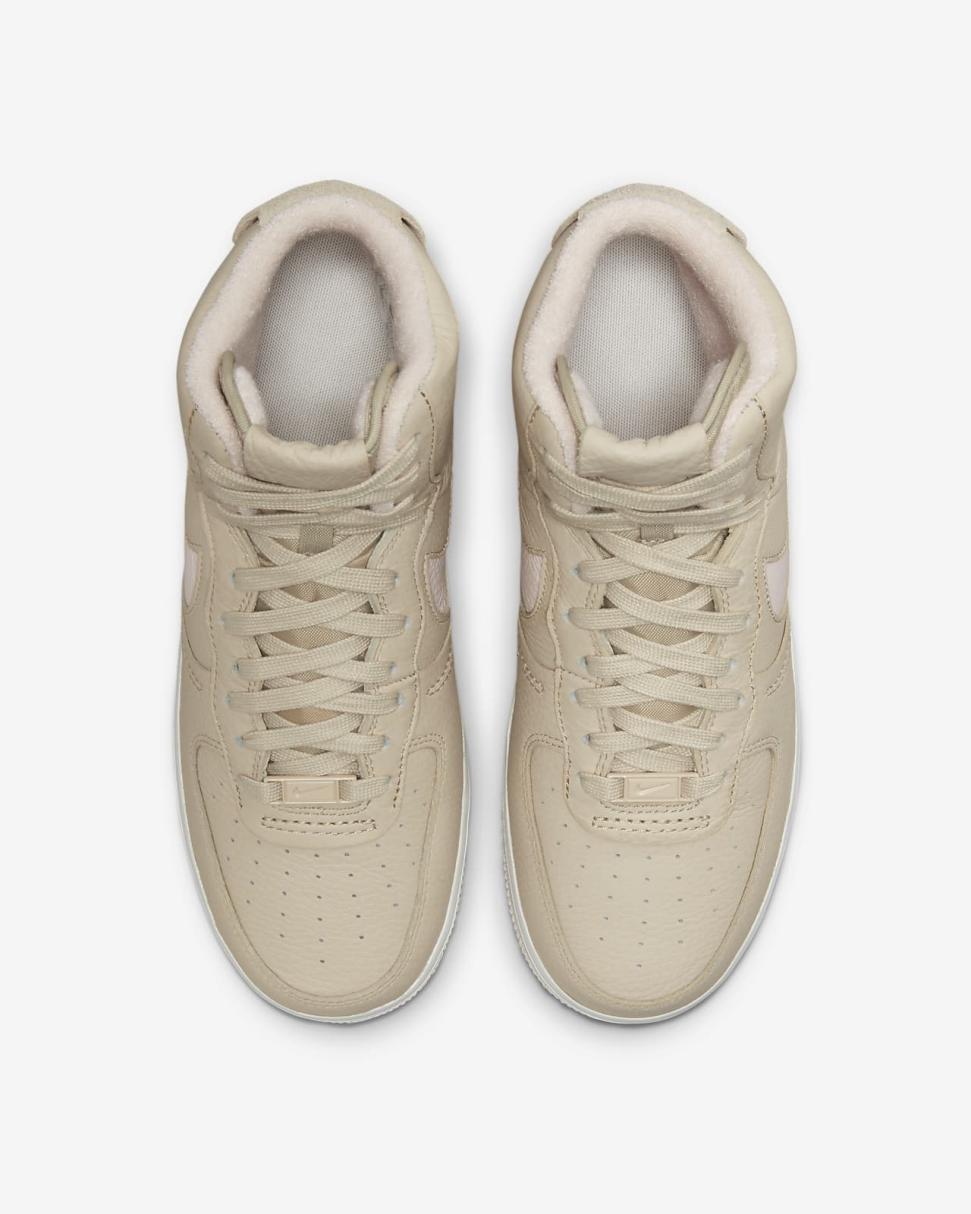 Nike Air Force 1 Sculpt Sanddrift/Summit White/Light Soft Pink | Womens Nike Lifestyle