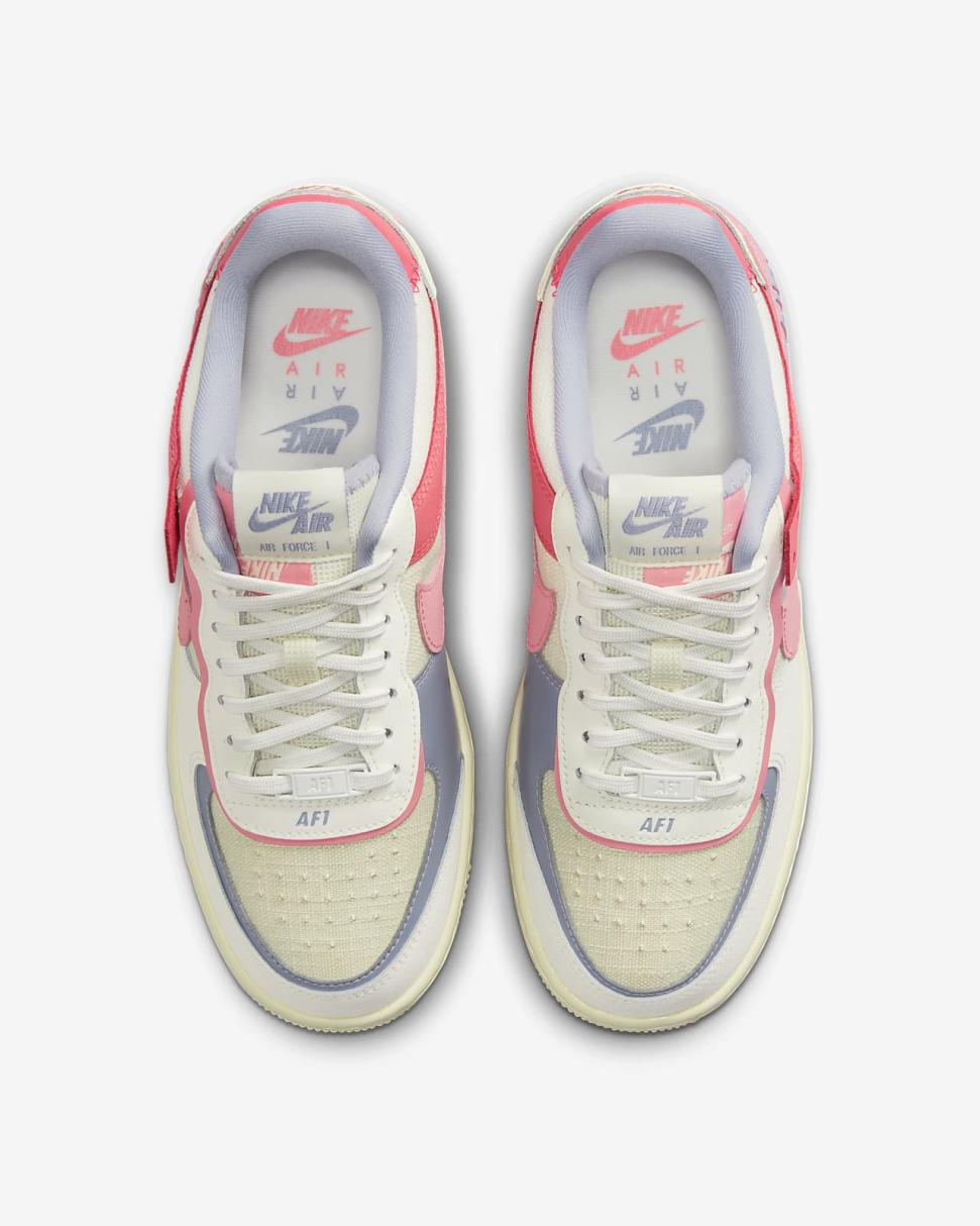 Nike Air Force 1 Shadow Sail/Sea Coral/Indigo Haze/Coral Chalk | Womens Nike First Day Kicks