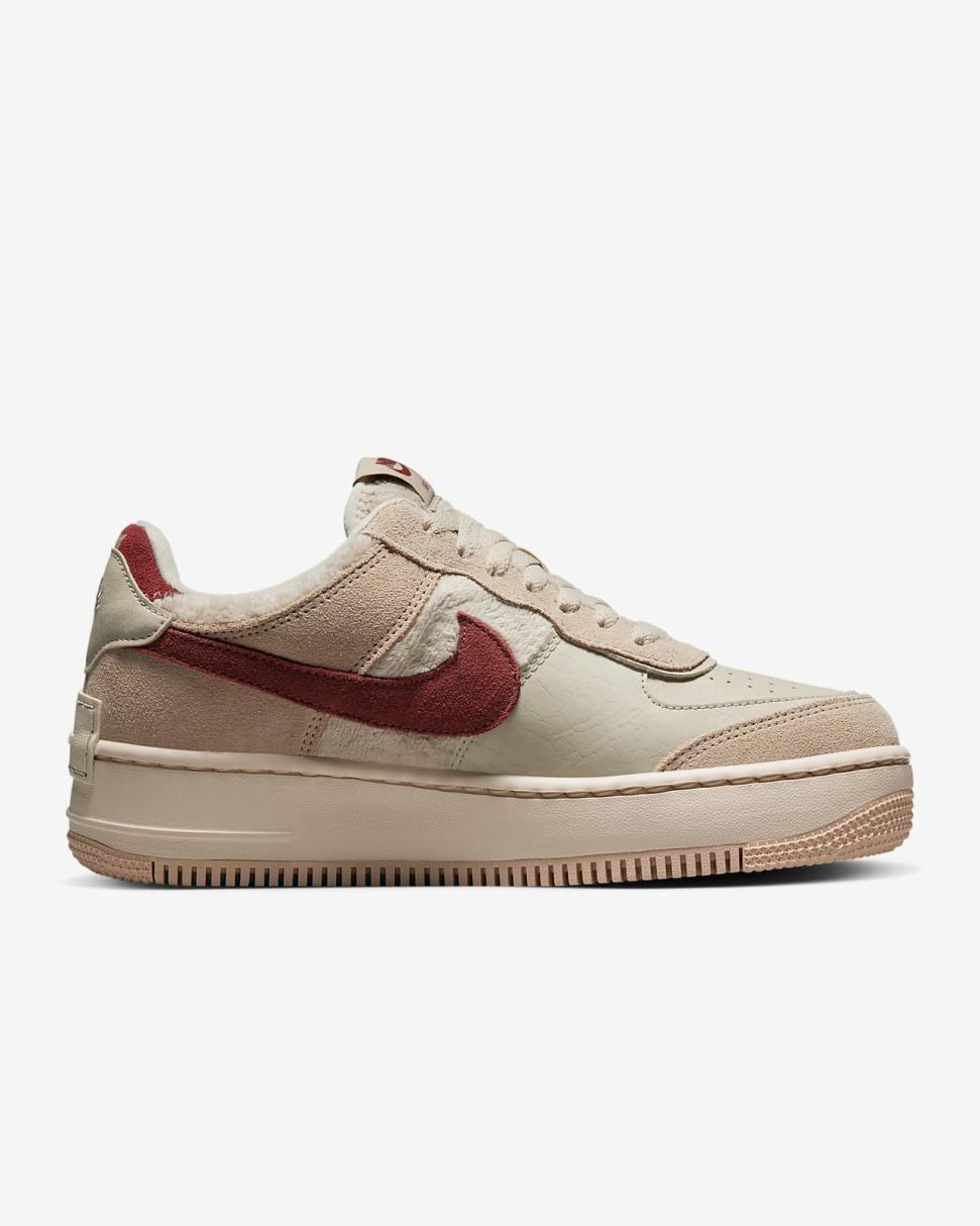 Nike Air Force 1 Shadow Shimmer/Sanddrift/Pearl White/Mars Stone | Womens Nike Lifestyle
