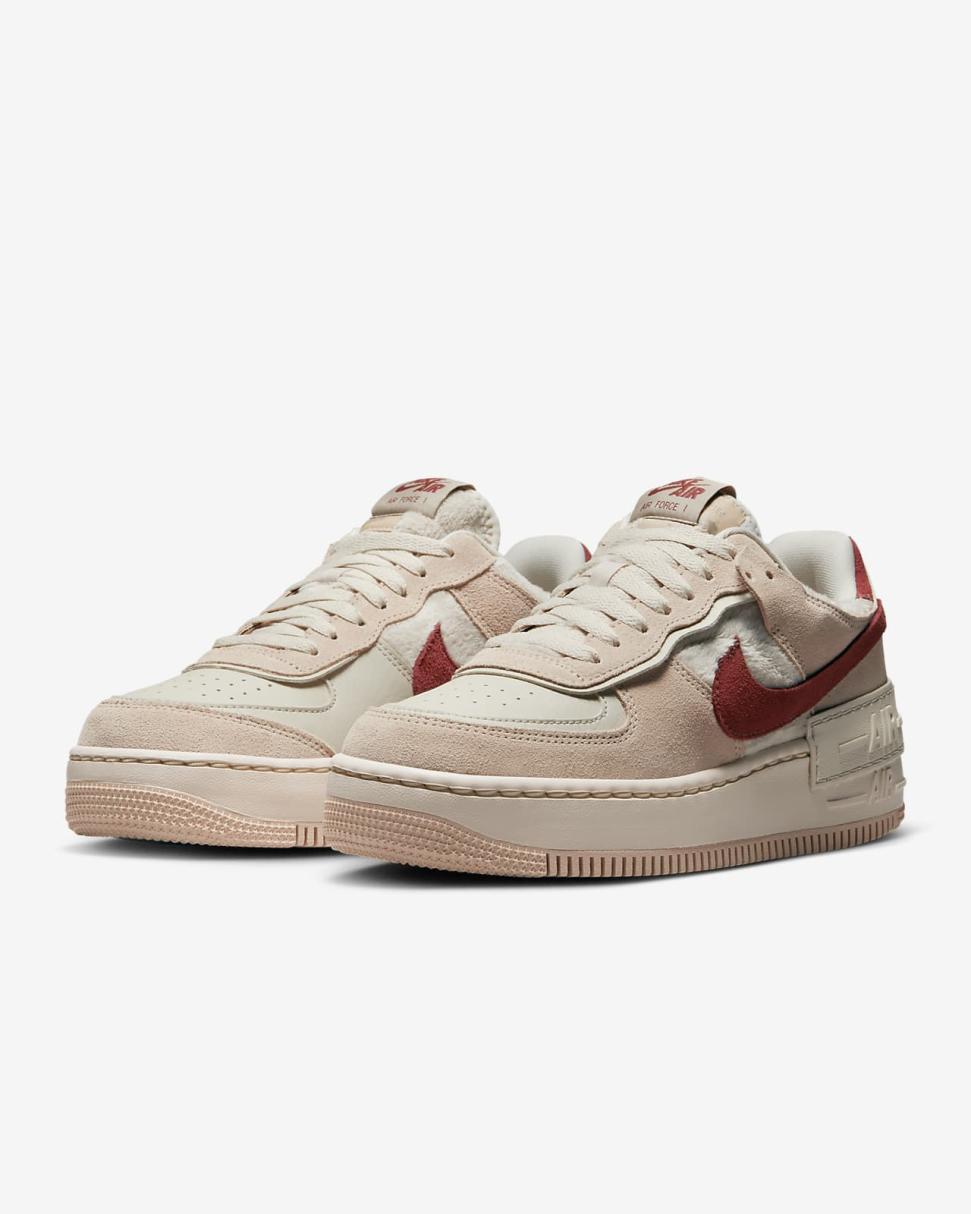 Nike Air Force 1 Shadow Shimmer/Sanddrift/Pearl White/Mars Stone | Womens Nike Lifestyle