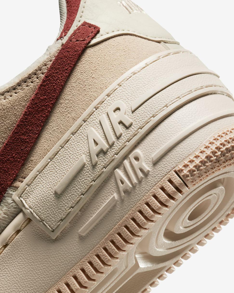 Nike Air Force 1 Shadow Shimmer/Sanddrift/Pearl White/Mars Stone | Womens Nike Lifestyle