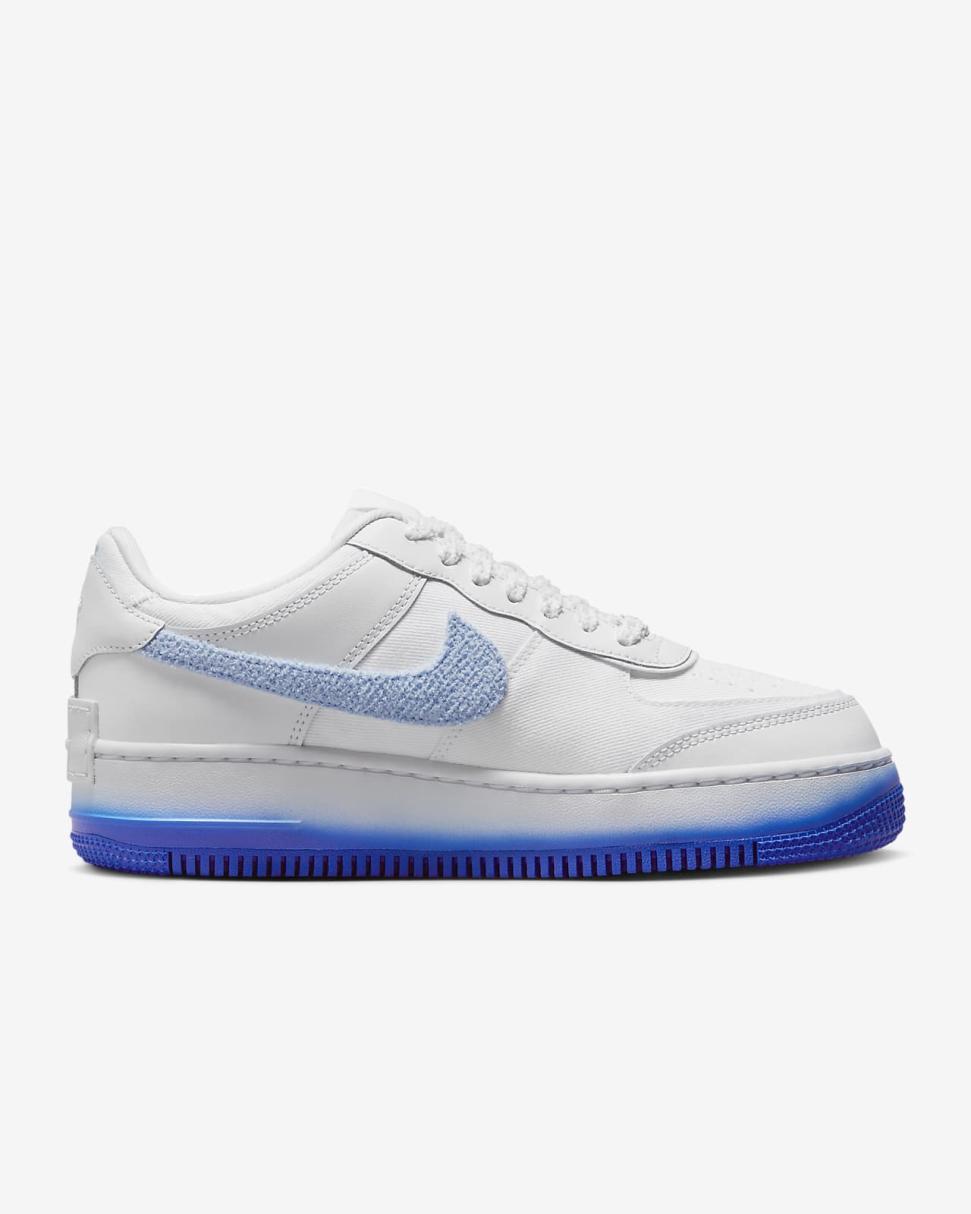 Nike Air Force 1 Shadow White/Blue Tint/Pink Spell/Racer Blue | Womens Nike Lifestyle