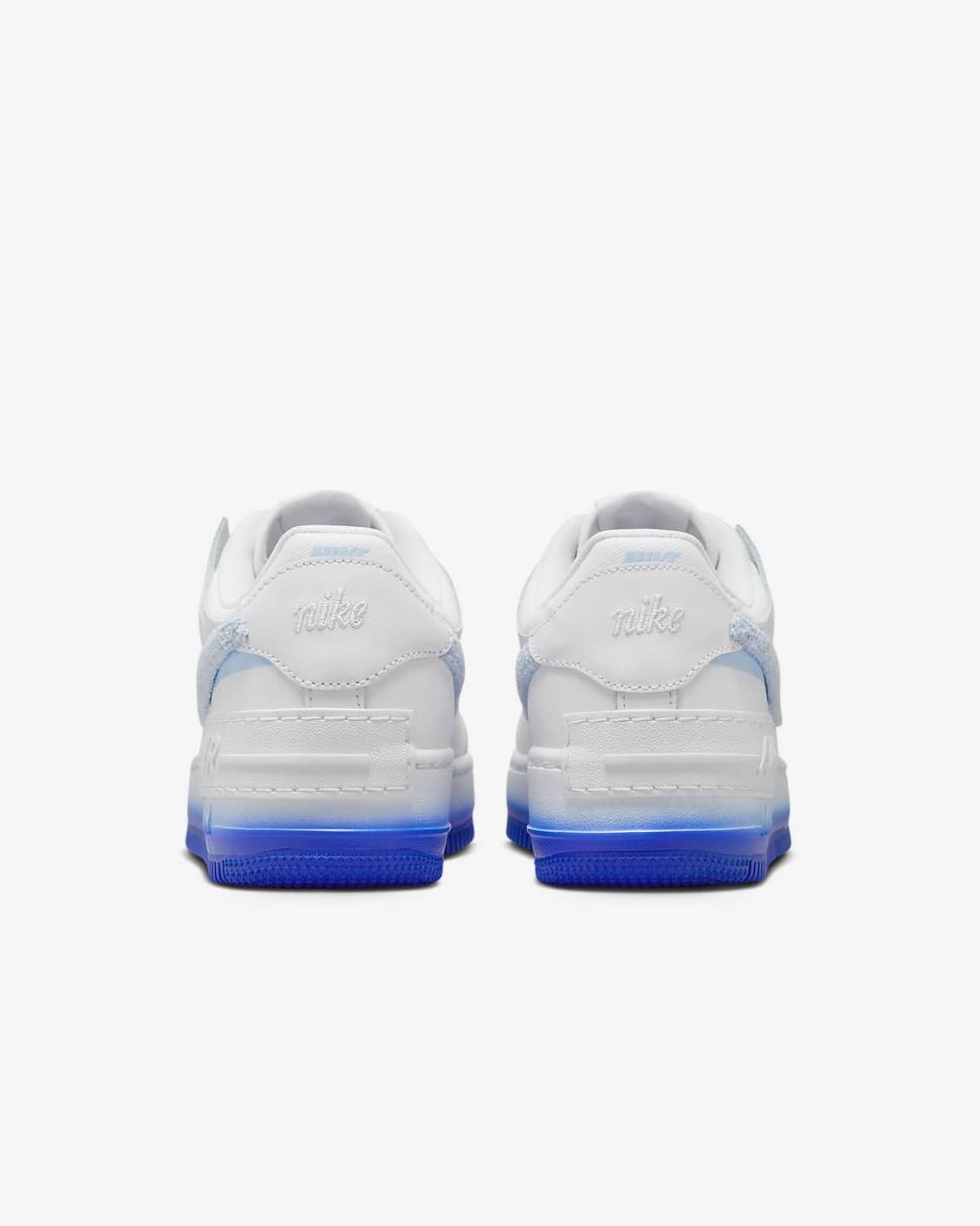 Nike Air Force 1 Shadow White/Blue Tint/Pink Spell/Racer Blue | Womens Nike Lifestyle