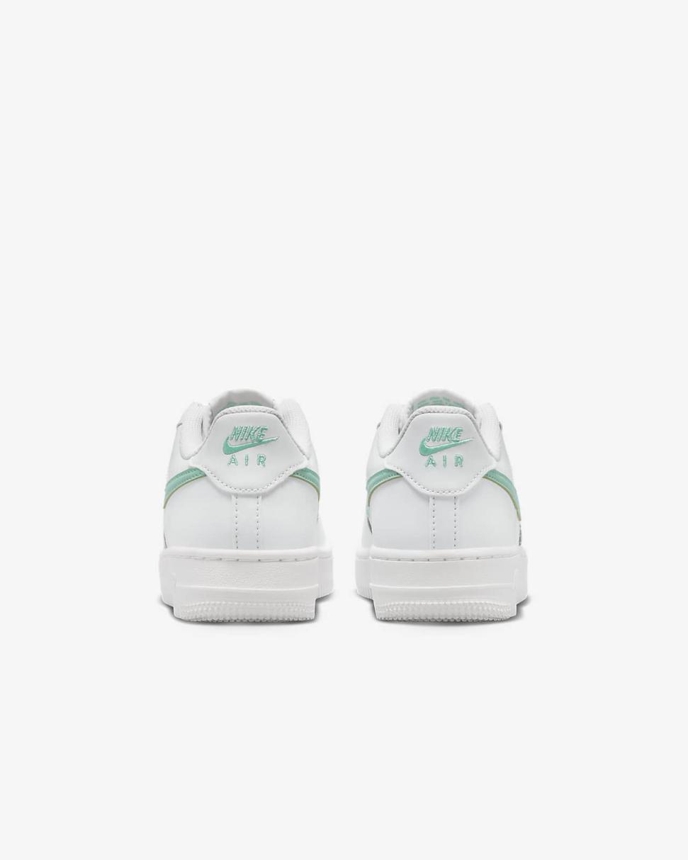 Nike Air Force 1 Summit White/Emerald Rise | Kids Nike First Day Kicks