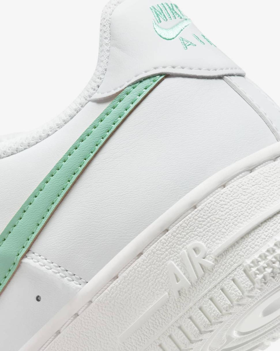 Nike Air Force 1 Summit White/Emerald Rise | Kids Nike First Day Kicks