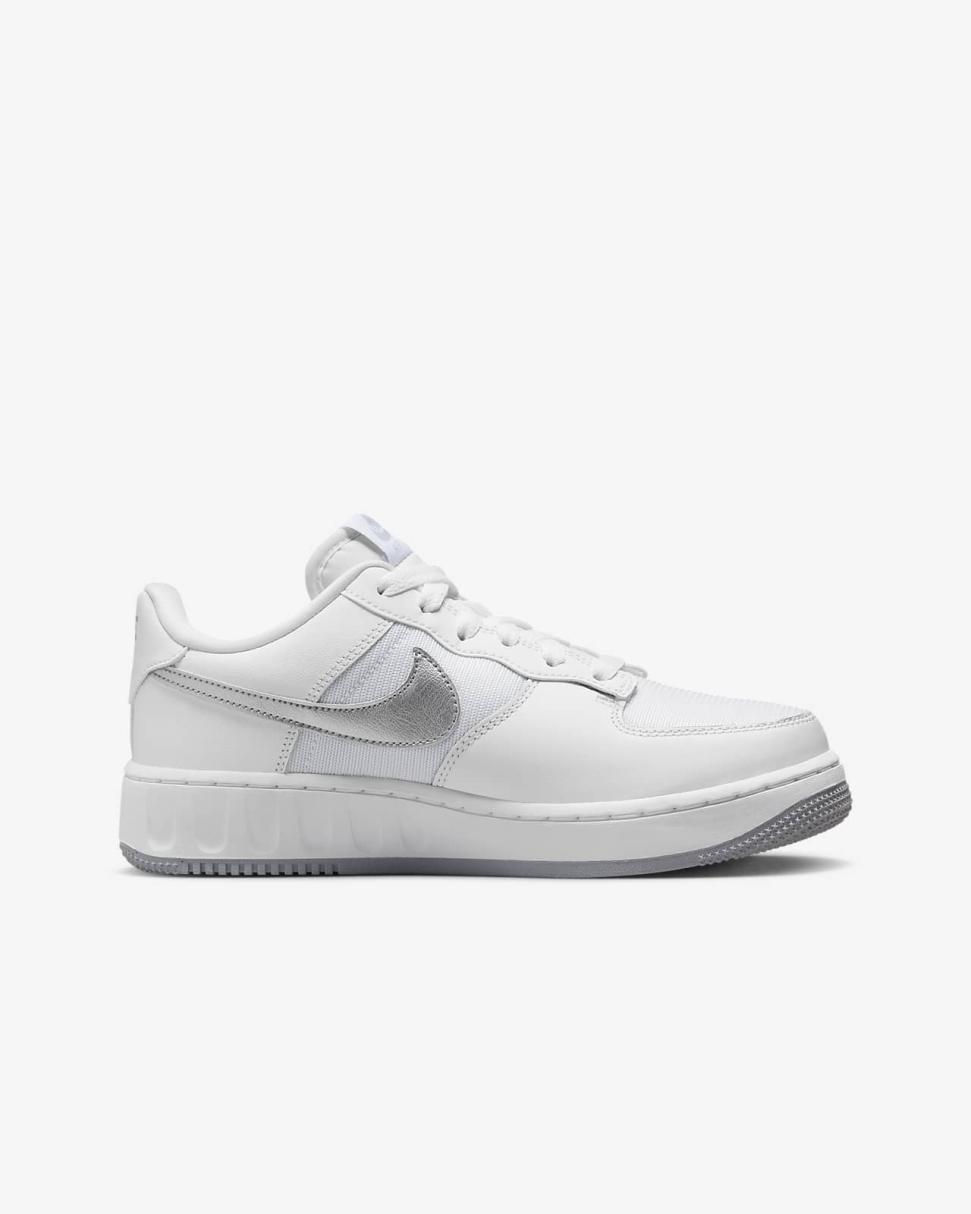 Nike Air Force 1 Unity White/Pure Platinum/Metallic Silver/Wolf Grey | Kids Nike Air Force 1