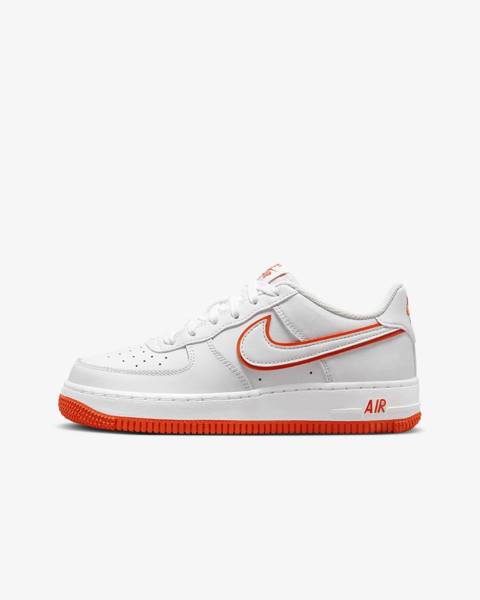 Nike Air Force 1 White/Picante Red/White | Kids Nike First Day Kicks
