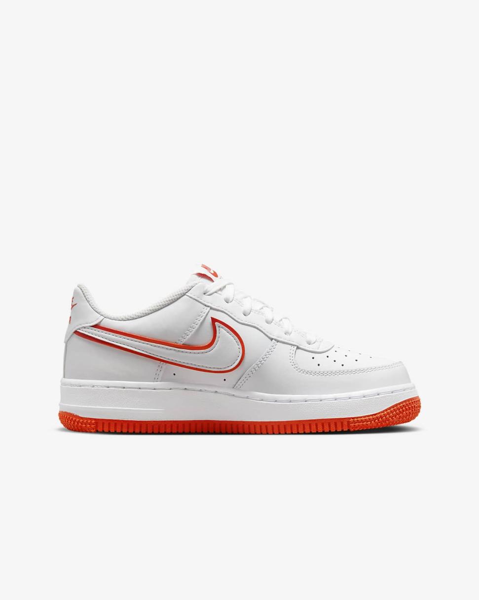 Nike Air Force 1 White/Picante Red/White | Kids Nike First Day Kicks