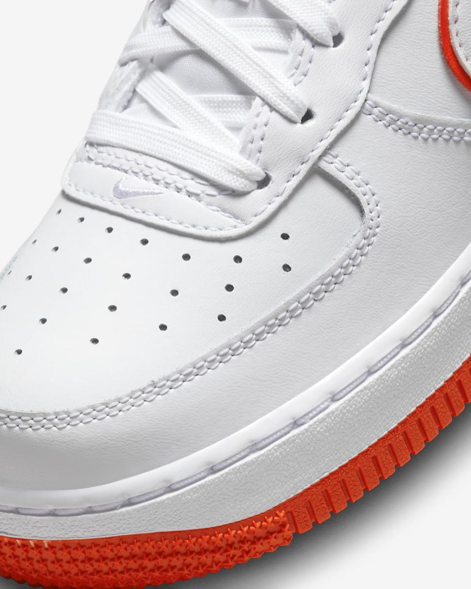 Nike Air Force 1 White/Picante Red/White | Kids Nike First Day Kicks