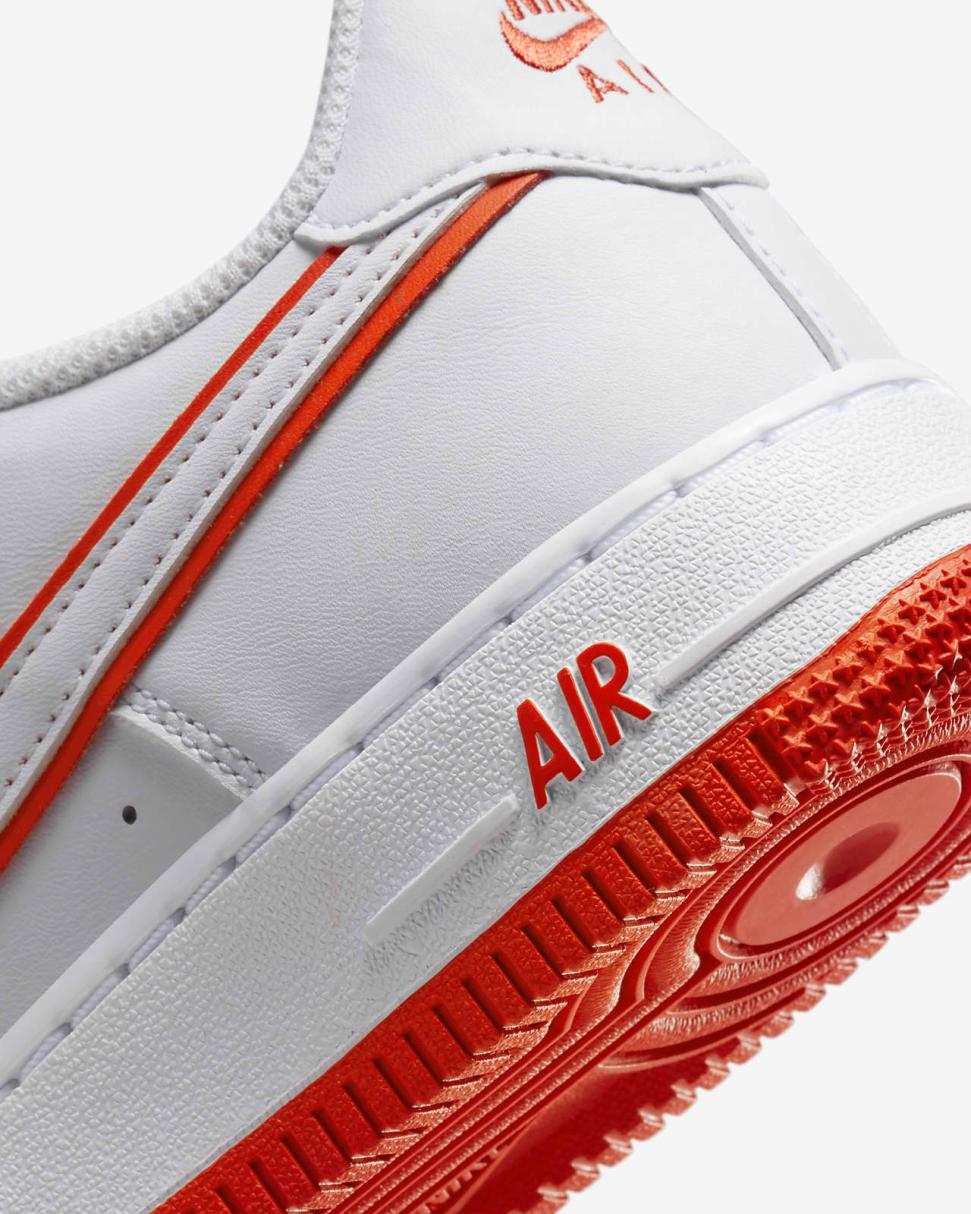 Nike Air Force 1 White/Picante Red/White | Kids Nike First Day Kicks