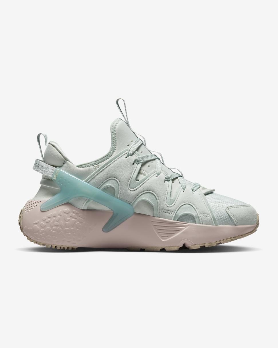 Nike Air Huarache Craft Light Silver/Ocean Bliss/Pink Oxford/Citron Tint | Womens Nike First Day Kicks