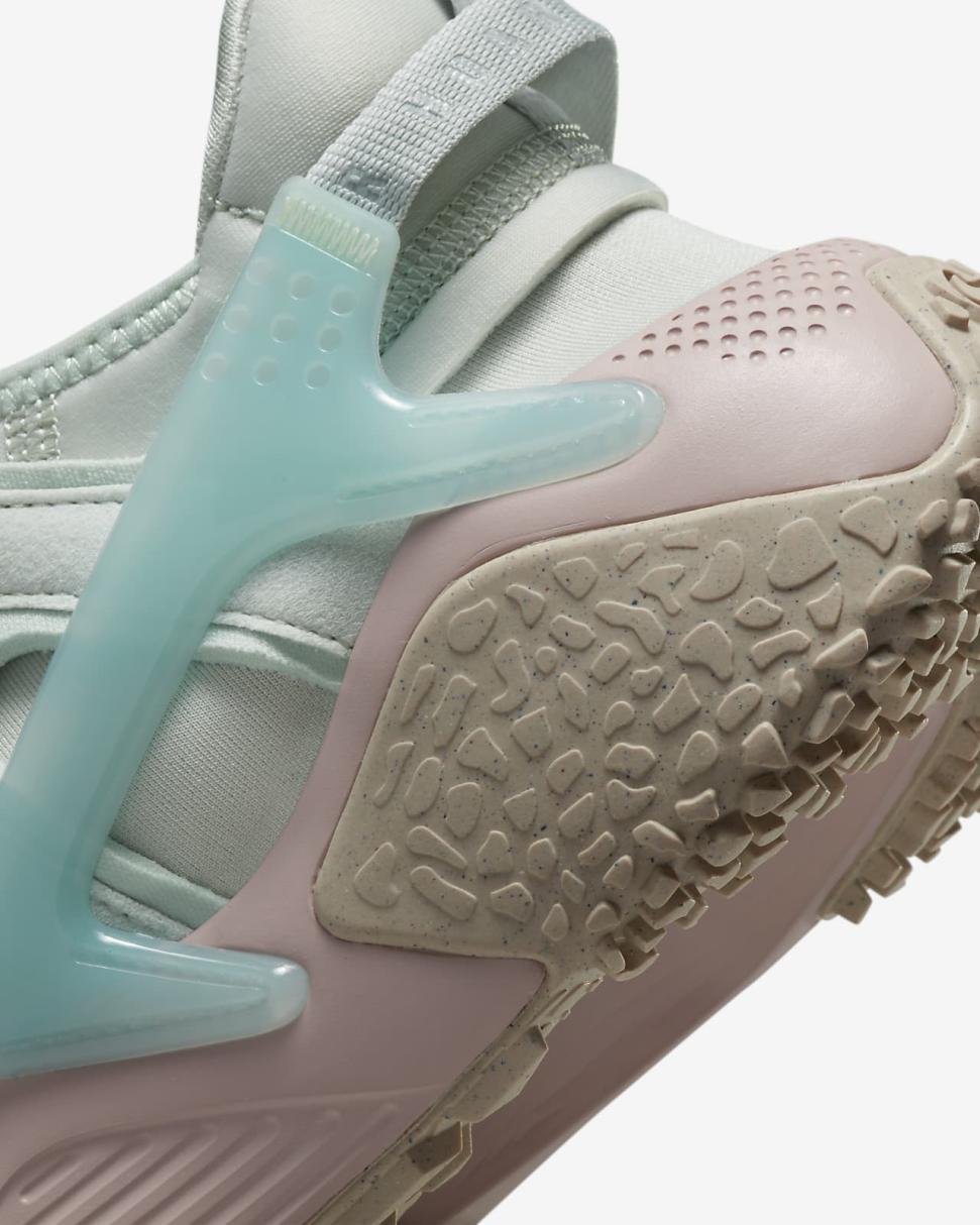 Nike Air Huarache Craft Light Silver/Ocean Bliss/Pink Oxford/Citron Tint | Womens Nike First Day Kicks