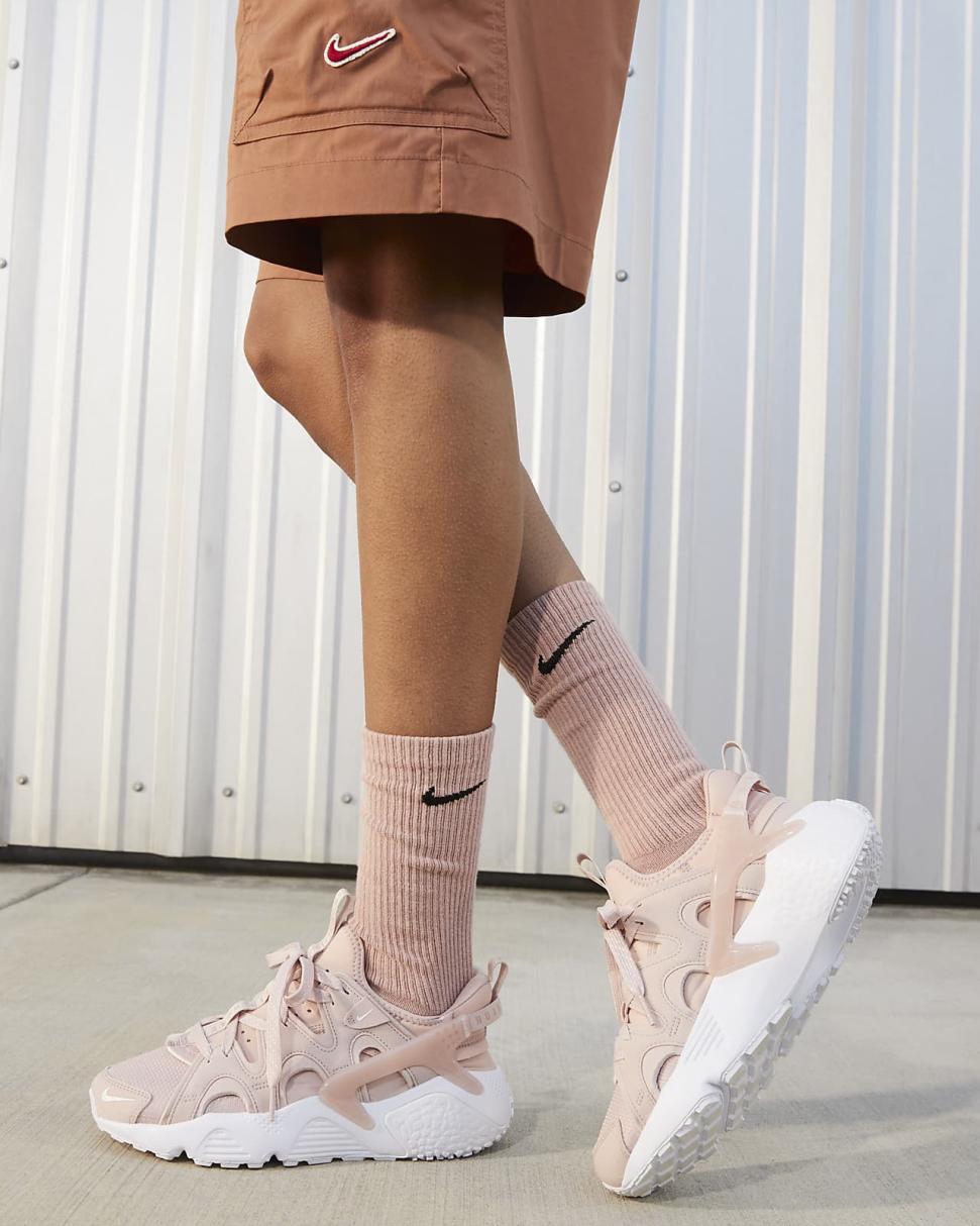 Nike Air Huarache Craft Pink Oxford/White | Womens Nike First Day Kicks