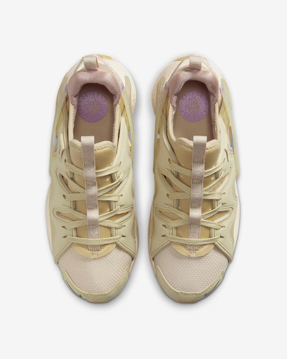 Nike Air Huarache Craft Sanddrift/Team Gold/Pink Oxford/Earth | Womens Nike First Day Kicks