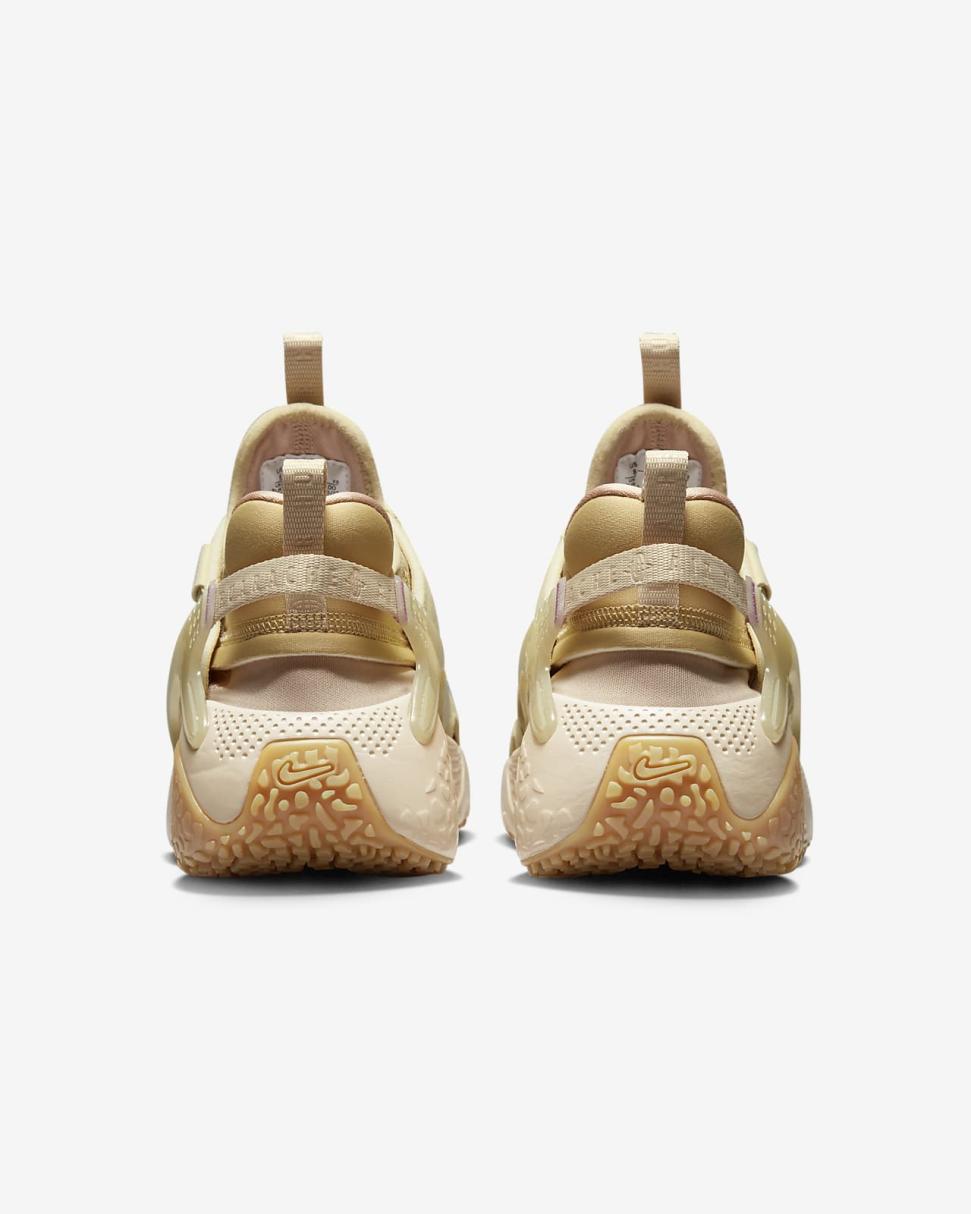 Nike Air Huarache Craft Sanddrift/Team Gold/Pink Oxford/Earth | Womens Nike First Day Kicks