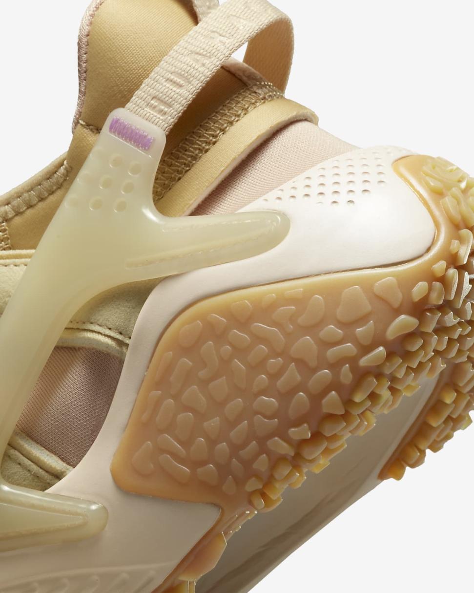Nike Air Huarache Craft Sanddrift/Team Gold/Pink Oxford/Earth | Womens Nike First Day Kicks