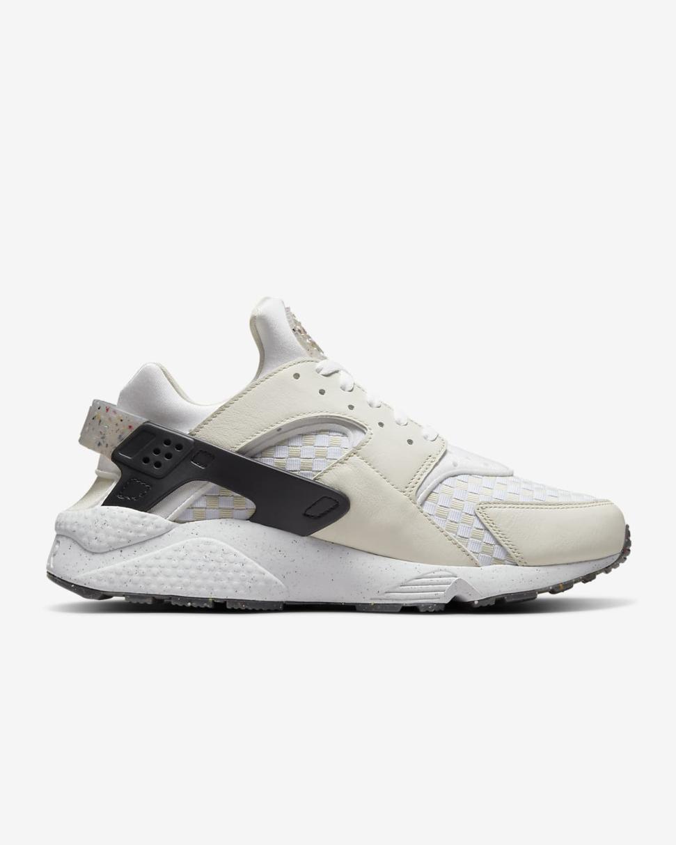Nike Air Huarache Crater Premium Light Bone/Black/Volt/White | Mens Nike Lifestyle