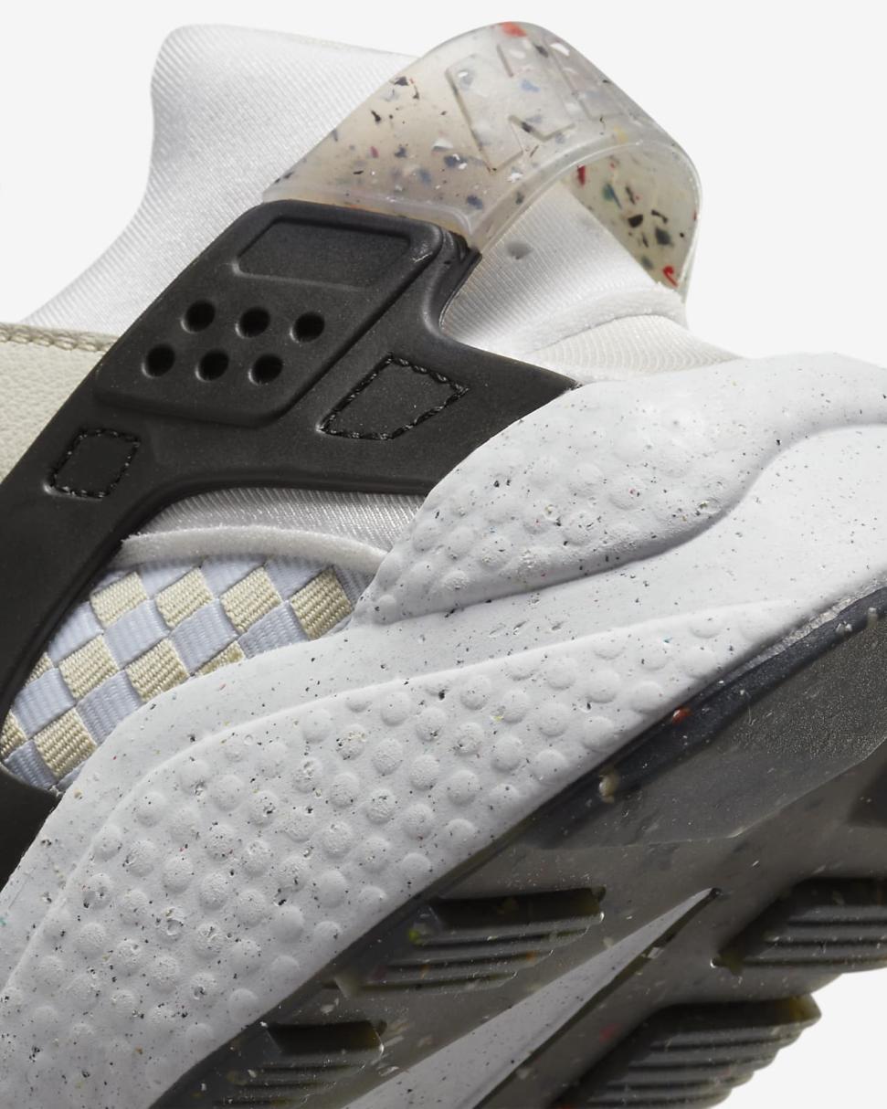 Nike Air Huarache Crater Premium Light Bone/Black/Volt/White | Mens Nike Lifestyle