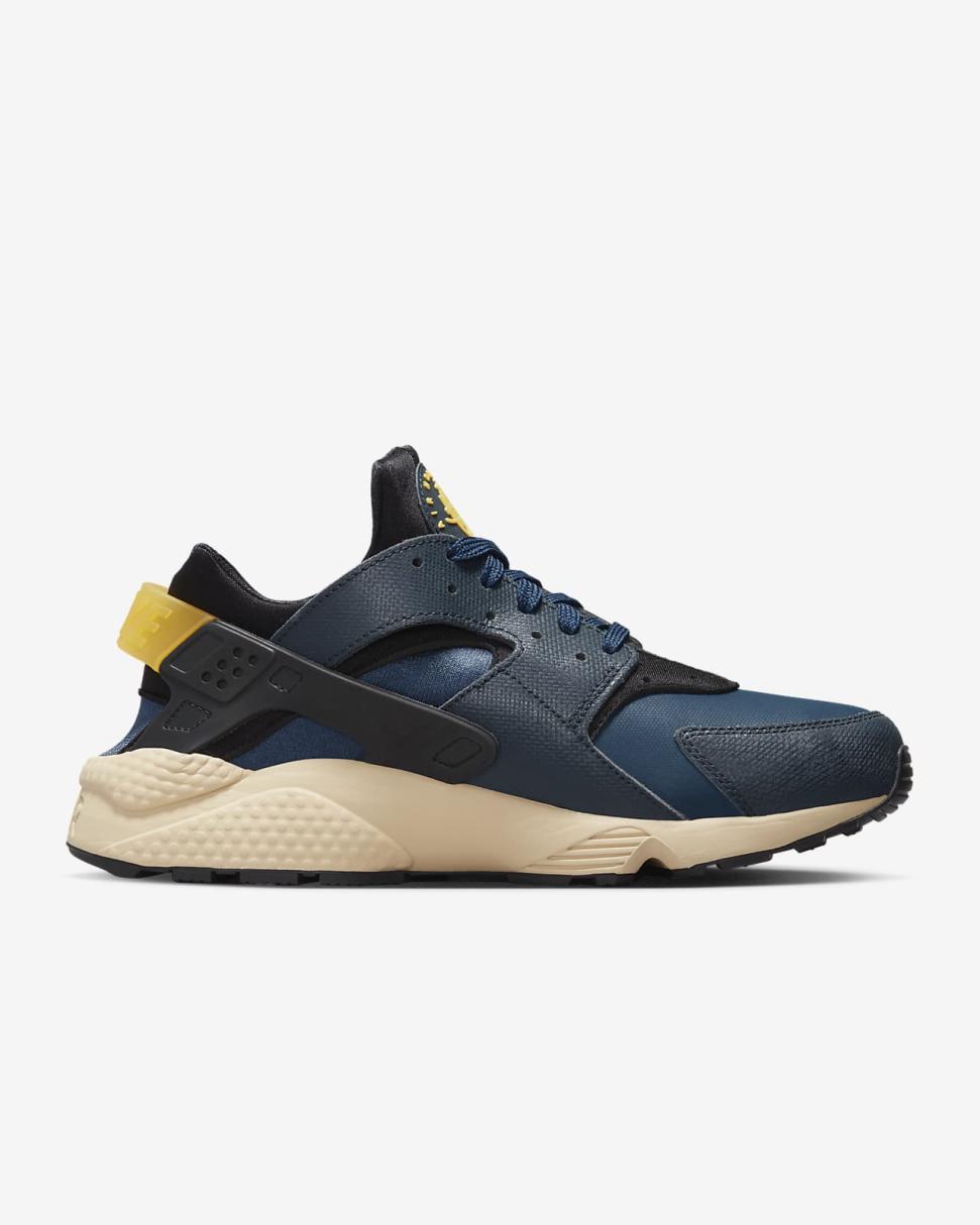 Nike Air Huarache Premium Black/Armory Navy/Valerian Blue/University Gold | Mens Nike Lifestyle