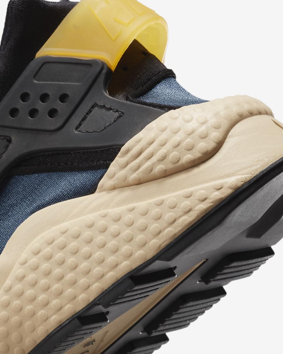 Nike Air Huarache Premium Black/Armory Navy/Valerian Blue/University Gold | Mens Nike Lifestyle