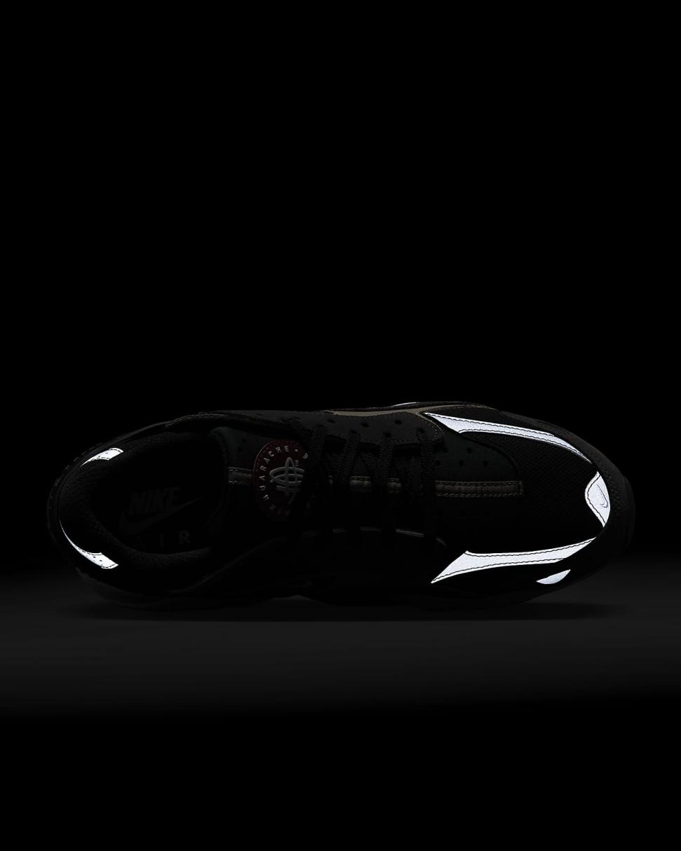 Nike Air Huarache Runner Black/Medium Ash/Khaki/White | Mens Nike Lifestyle