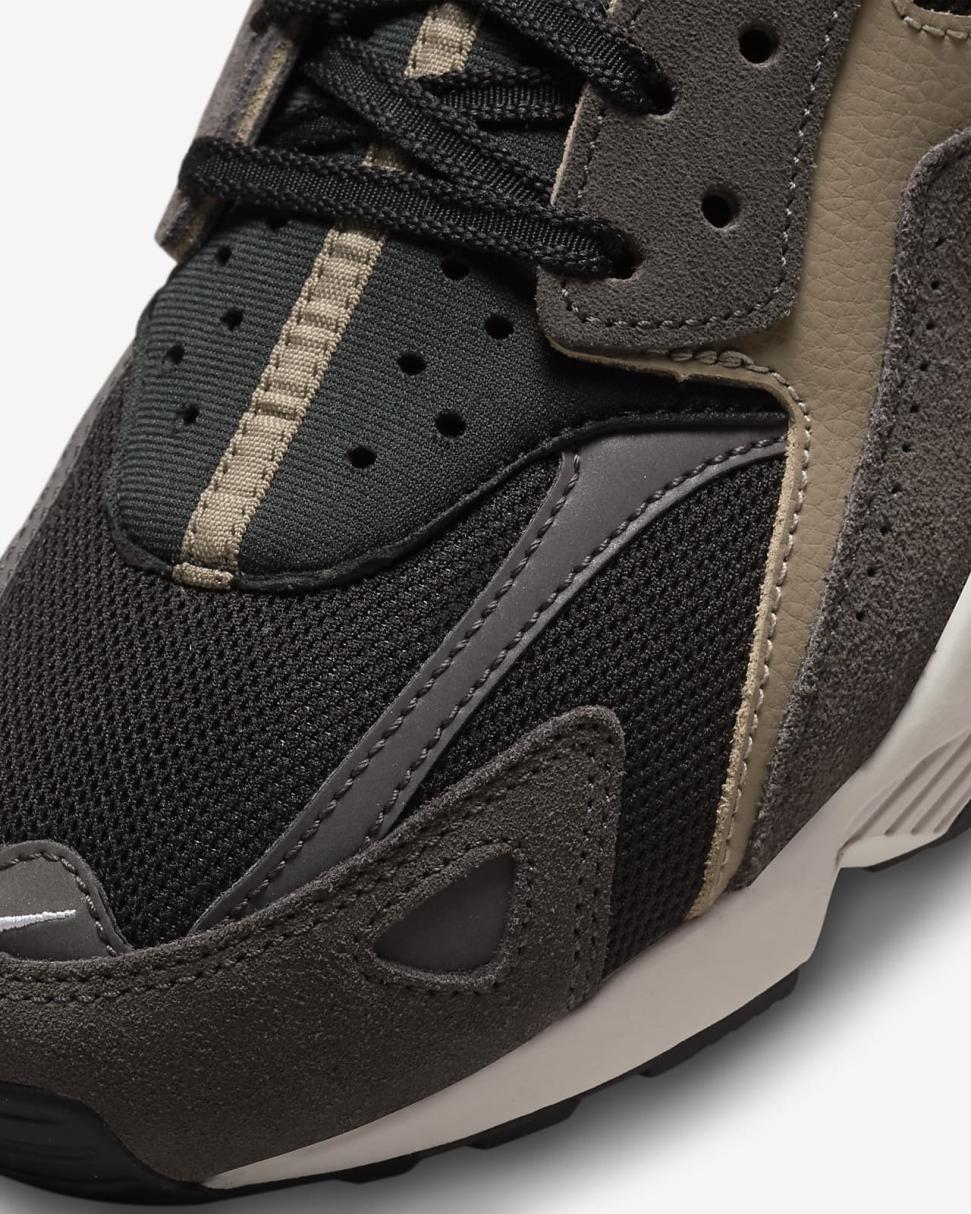 Nike Air Huarache Runner Black/Medium Ash/Khaki/White | Mens Nike Lifestyle