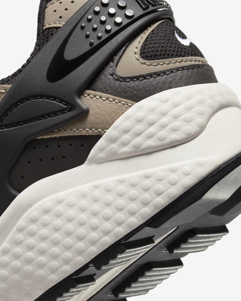 Nike Air Huarache Runner Black/Medium Ash/Khaki/White | Mens Nike Lifestyle