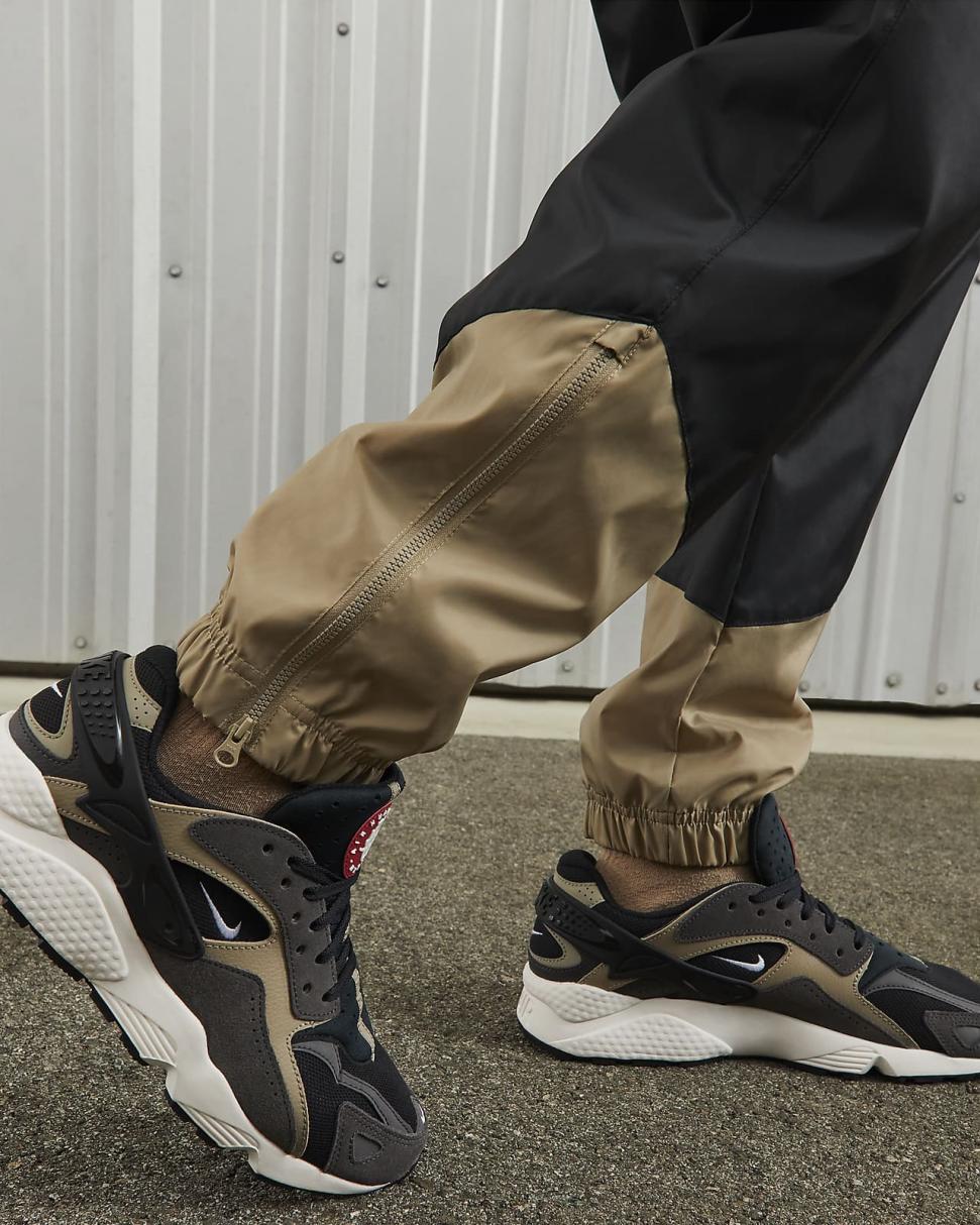 Nike Air Huarache Runner Black/Medium Ash/Khaki/White | Mens Nike Lifestyle