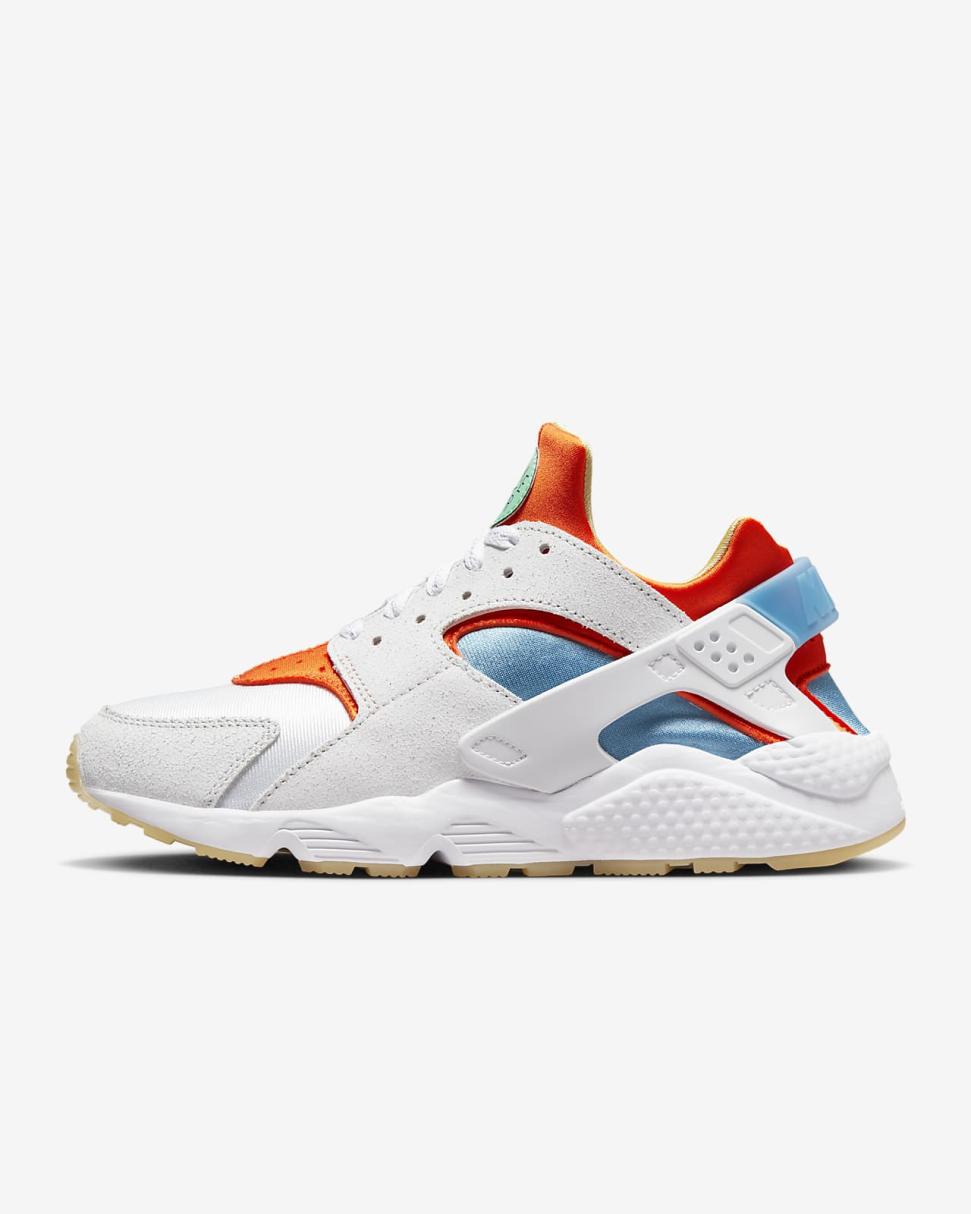 Nike Air Huarache White/University Blue/Lilac/Safety Orange | Mens Nike Lifestyle