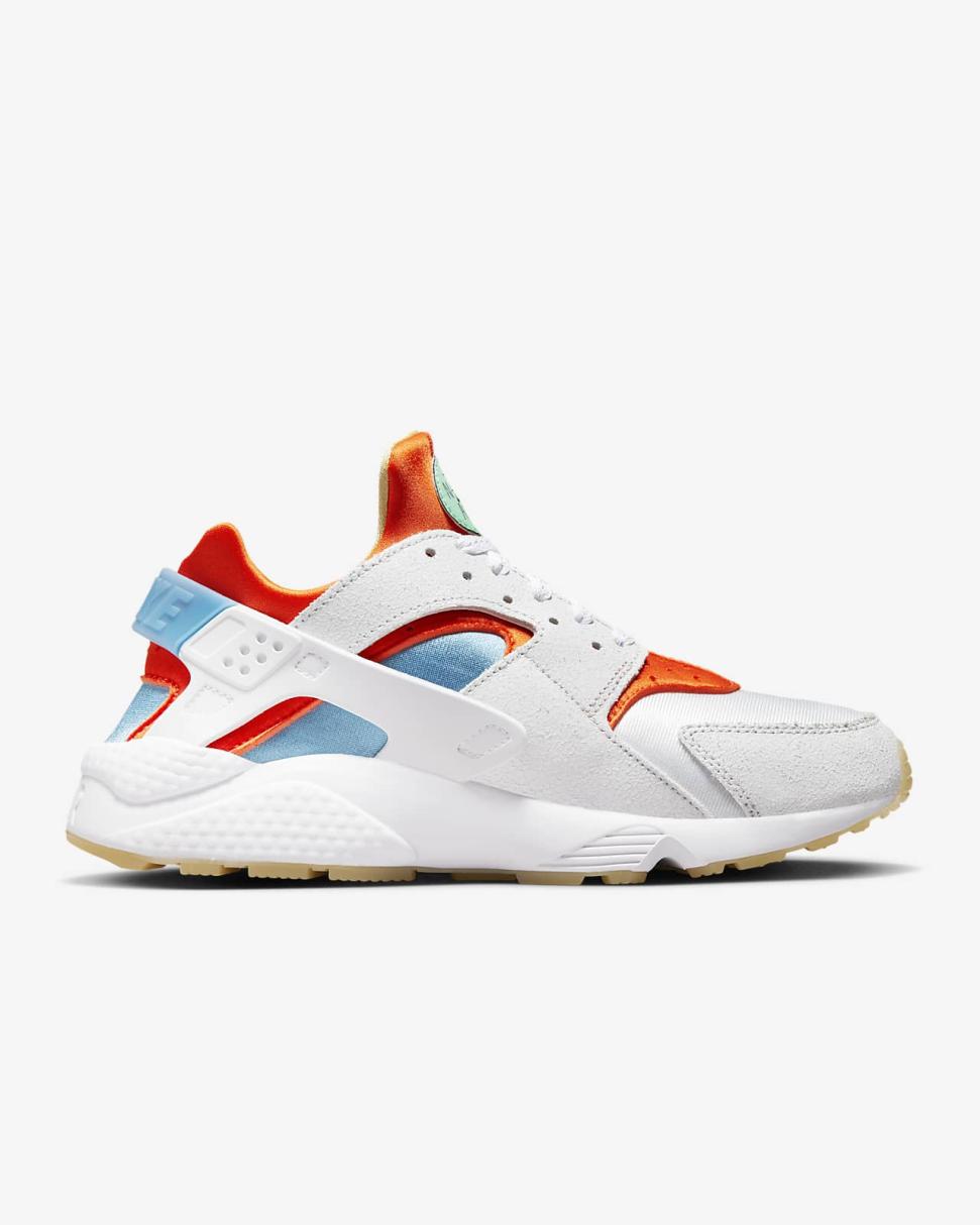 Nike Air Huarache White/University Blue/Lilac/Safety Orange | Mens Nike Lifestyle
