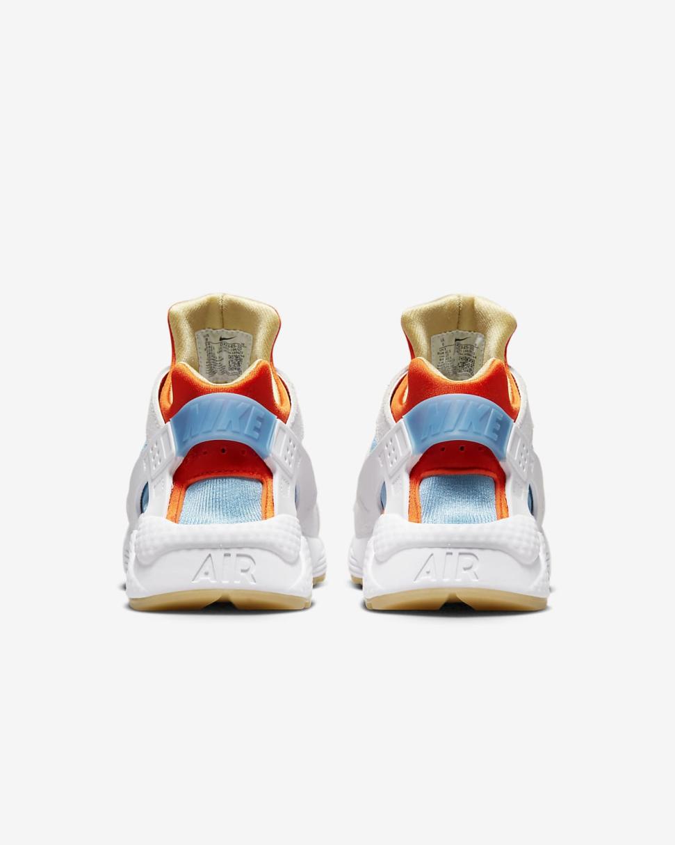 Nike Air Huarache White/University Blue/Lilac/Safety Orange | Mens Nike Lifestyle
