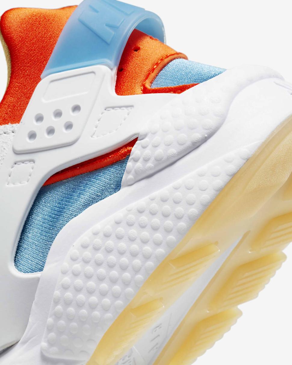 Nike Air Huarache White/University Blue/Lilac/Safety Orange | Mens Nike Lifestyle