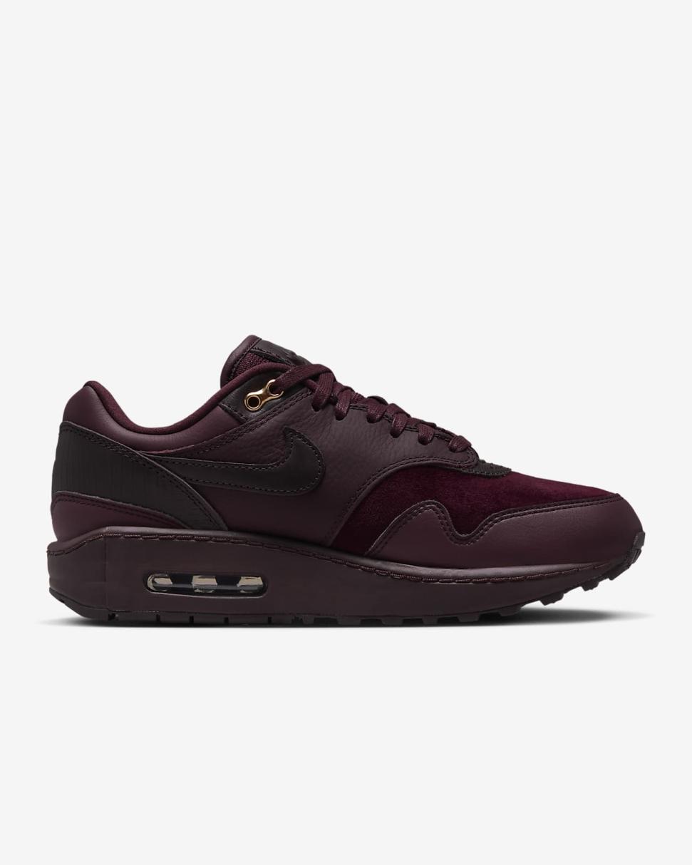 Nike Air Max 1 '87 Burgundy Crush/Brown Basalt/Burgundy Crush | Womens Nike Lifestyle