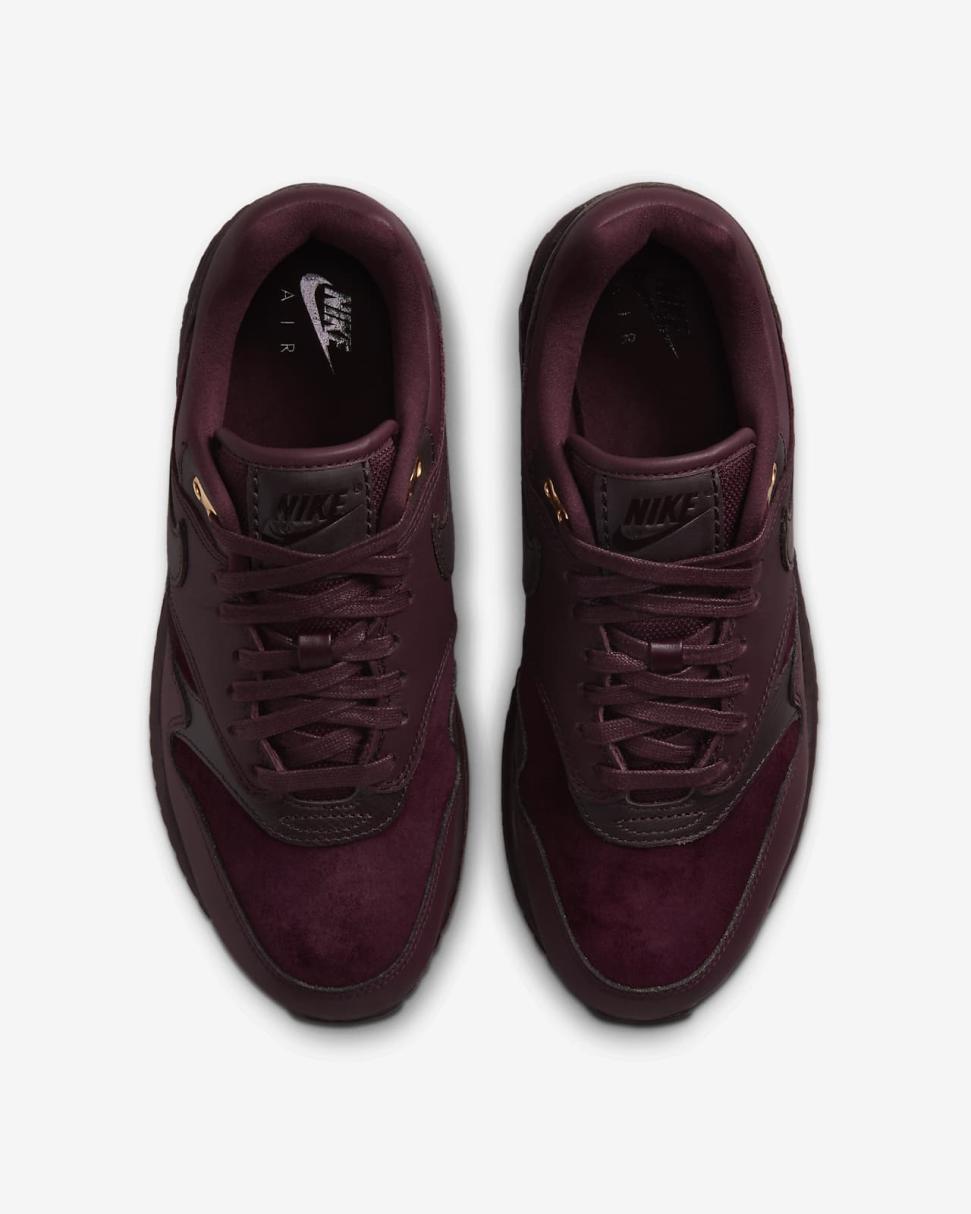 Nike Air Max 1 '87 Burgundy Crush/Brown Basalt/Burgundy Crush | Womens Nike Lifestyle