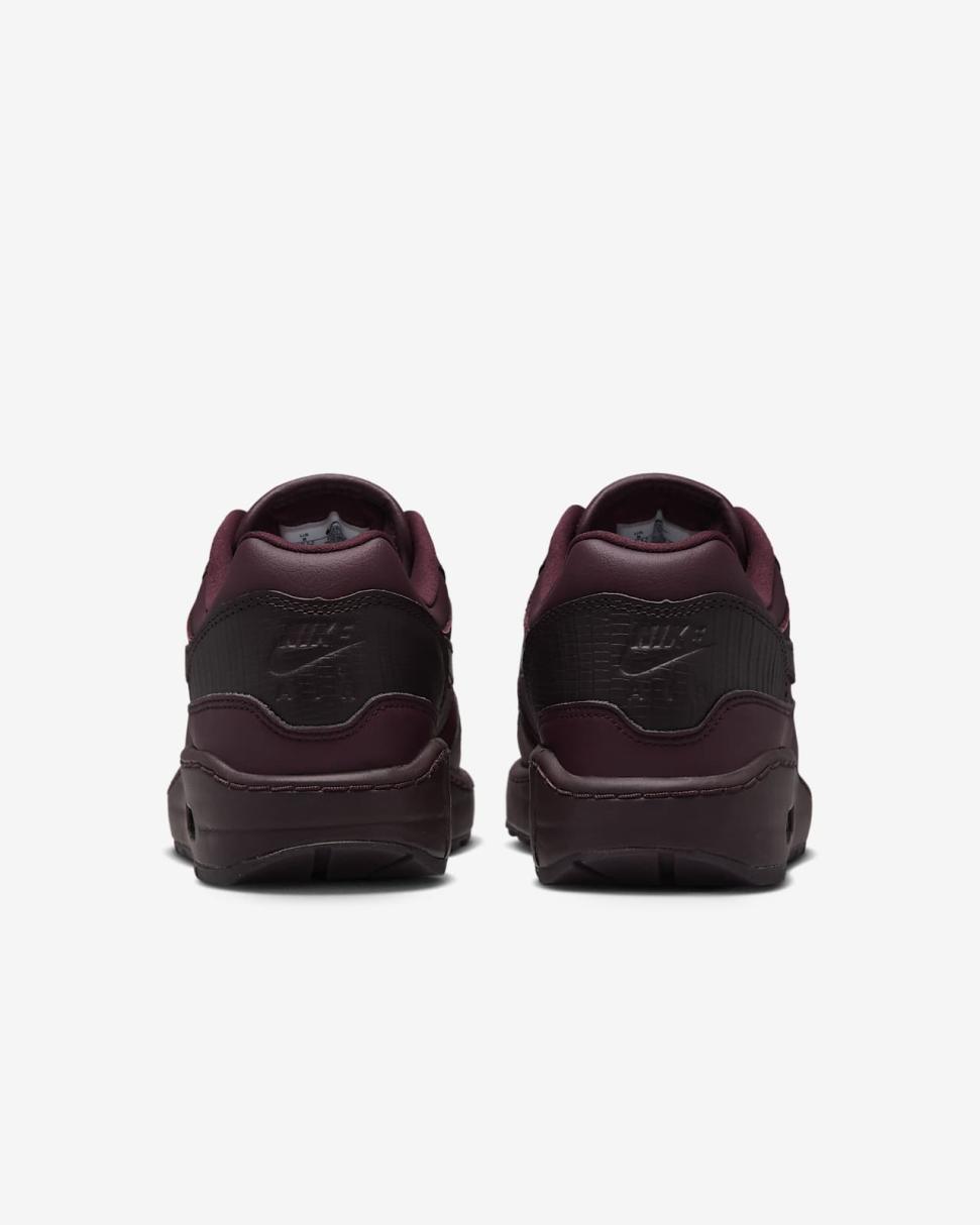Nike Air Max 1 '87 Burgundy Crush/Brown Basalt/Burgundy Crush | Womens Nike Lifestyle